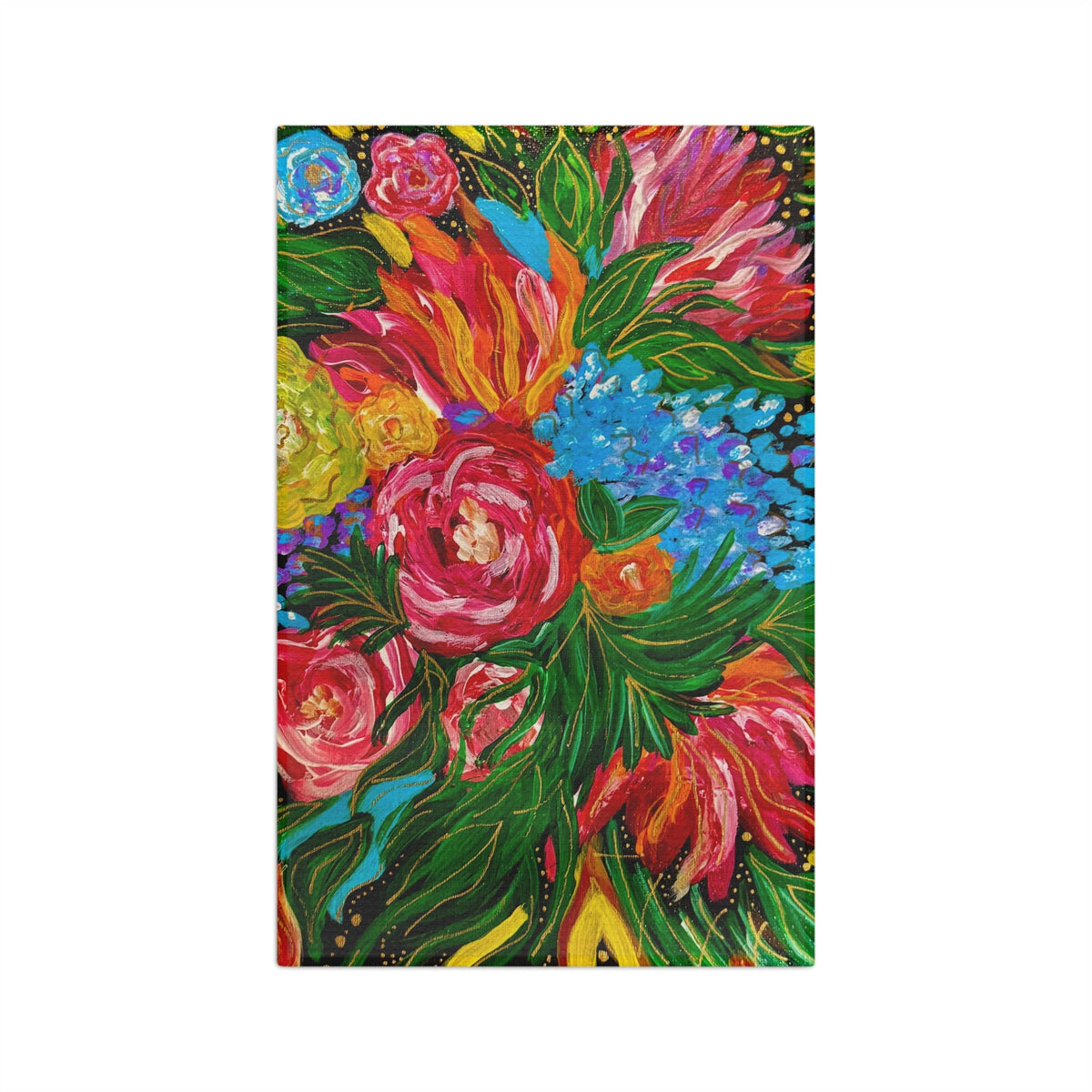 Floral Burst Microfiber Tea Towel