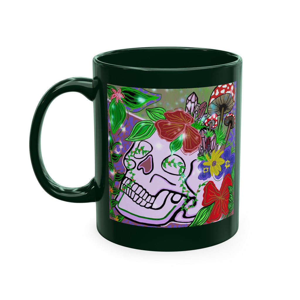 — Colorful Floral Day of the Dead Coffee Cup