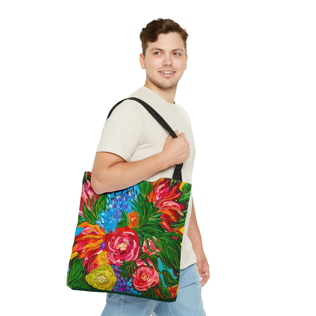Vibrant Floral Tote Bag