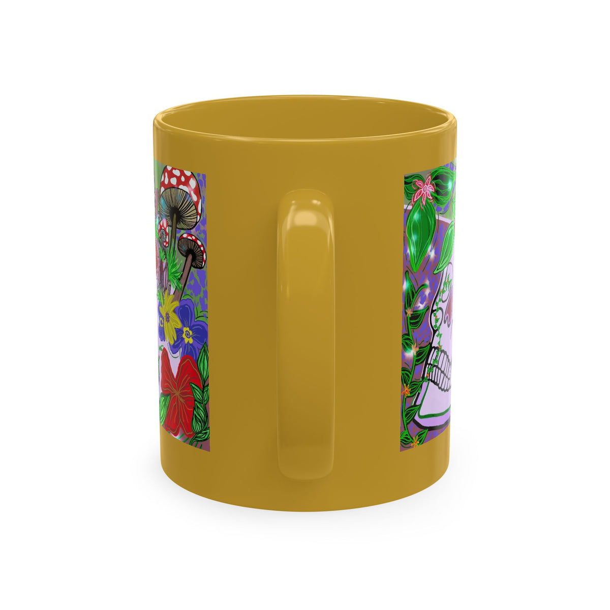 — Colorful Floral Day of the Dead Coffee Cup