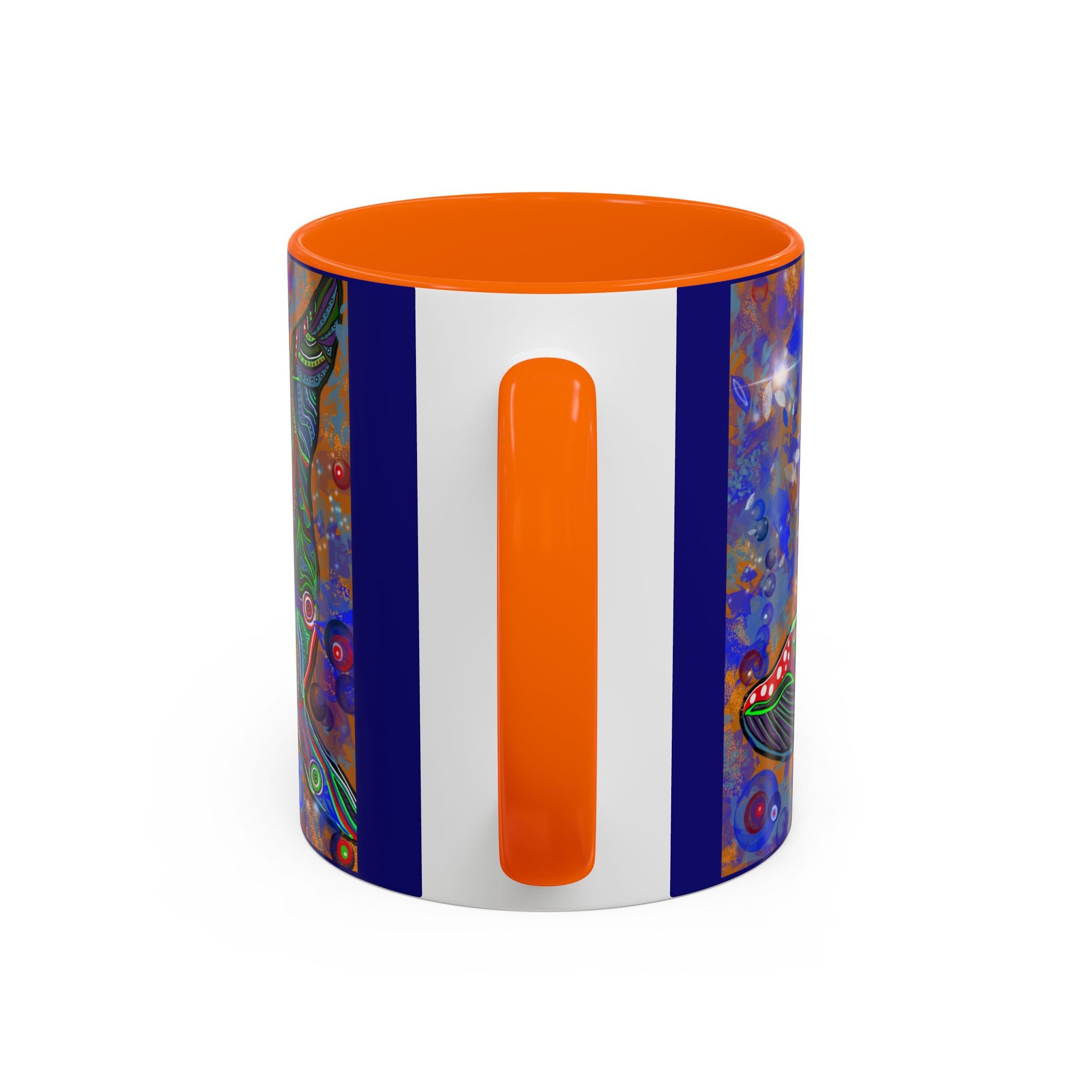 Colorful Whale Accent Coffee Mug