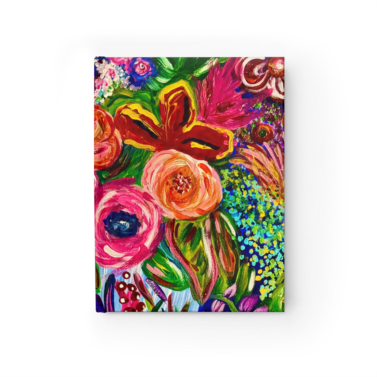 Vibrant Floral Journal – Colorful Botanical Sketchbook for Artists and Nature Lovers
