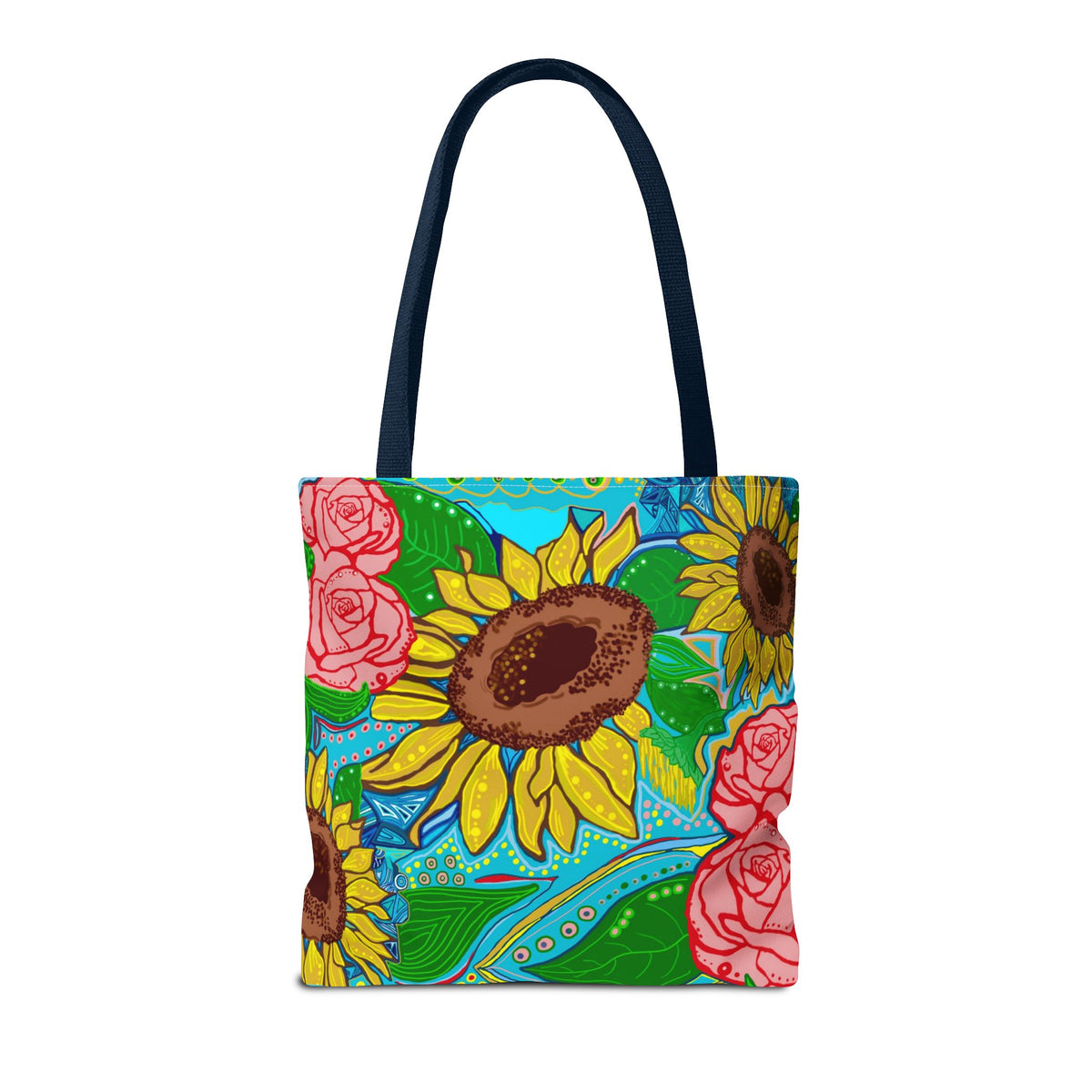 Sunflower & Rose Tote Bag