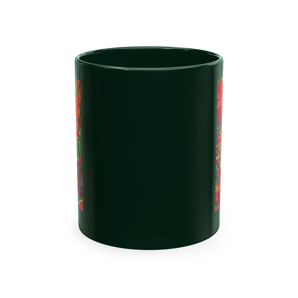 Floral Fiesta Ceramic Mug — Colorful Garden Art Coffee Cup