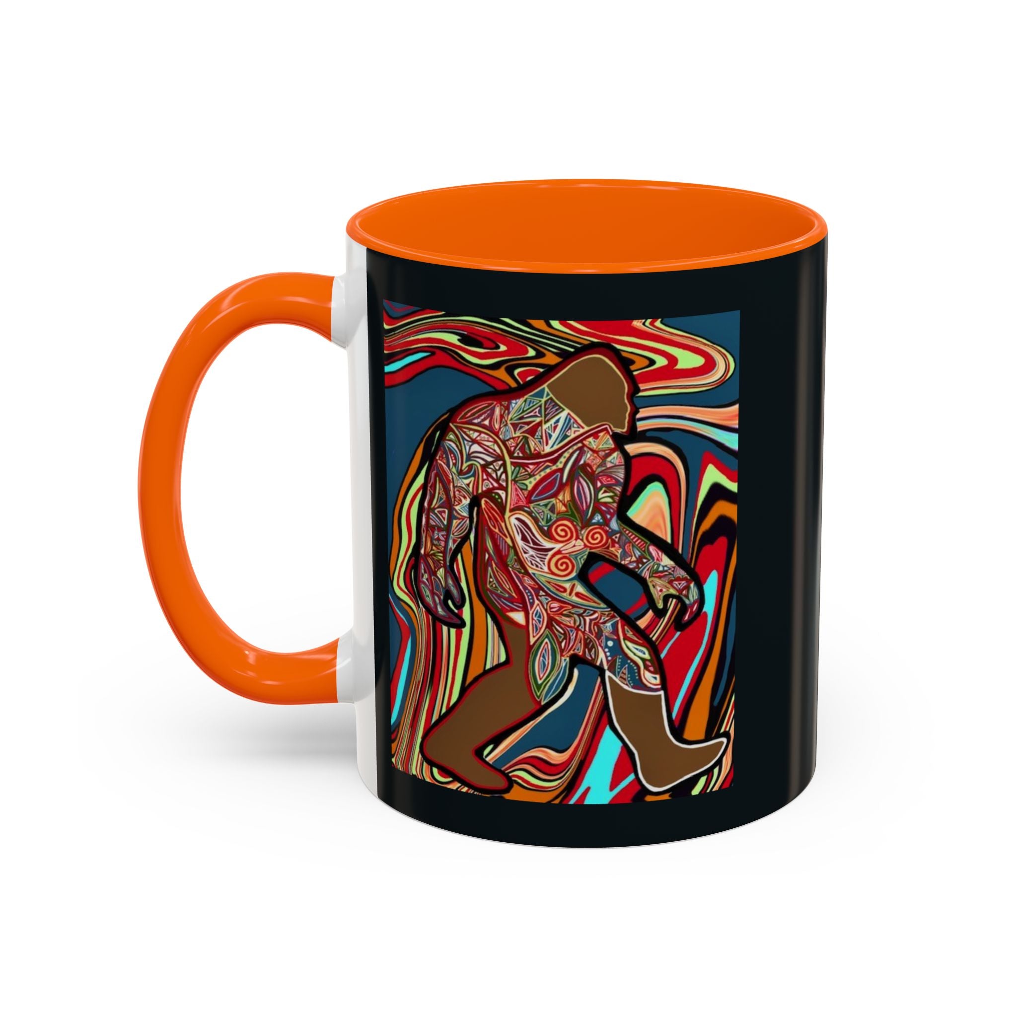 Colorful Bigfoot Accent Coffee Mug