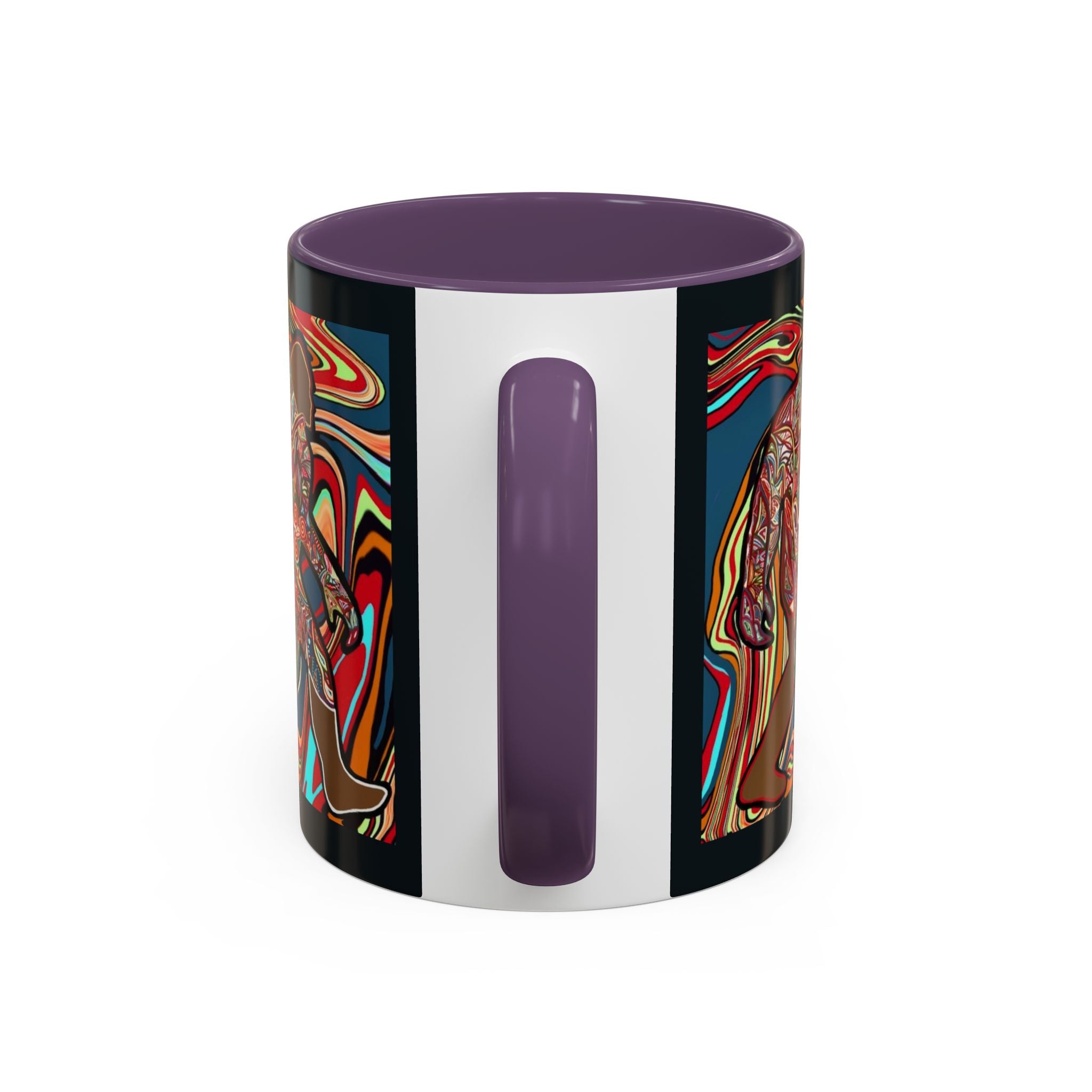 Colorful Bigfoot Accent Coffee Mug