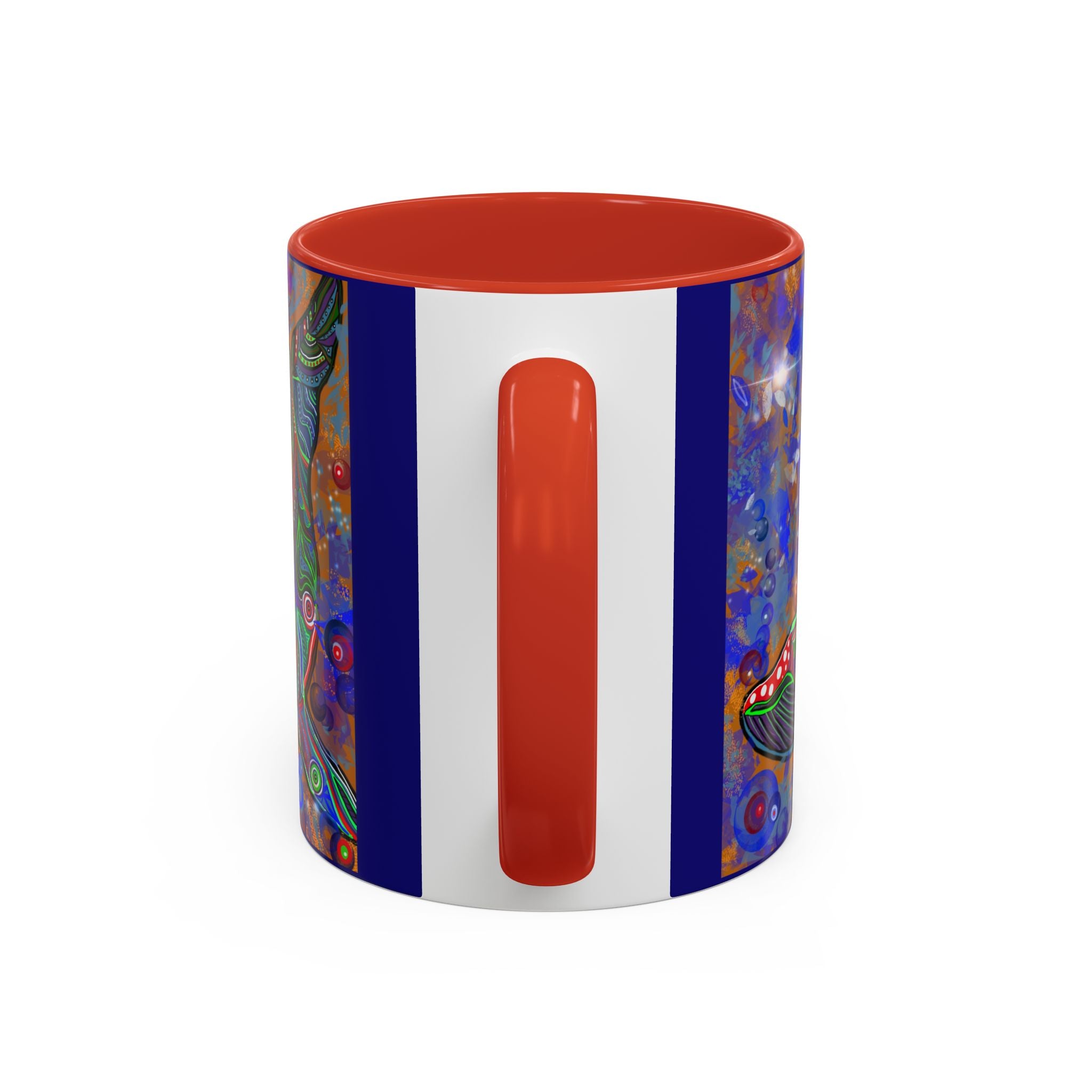 Colorful Whale Accent Coffee Mug