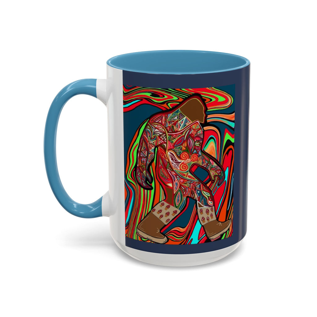 Bigfoot Wearing Mushroom Boots Coffee Mug