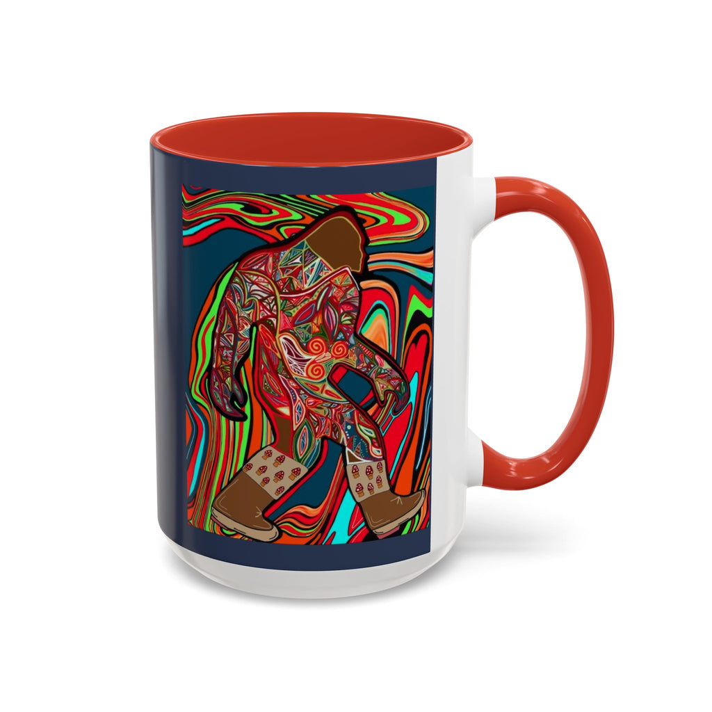 Bigfoot Wearing Mushroom Boots Coffee Mug