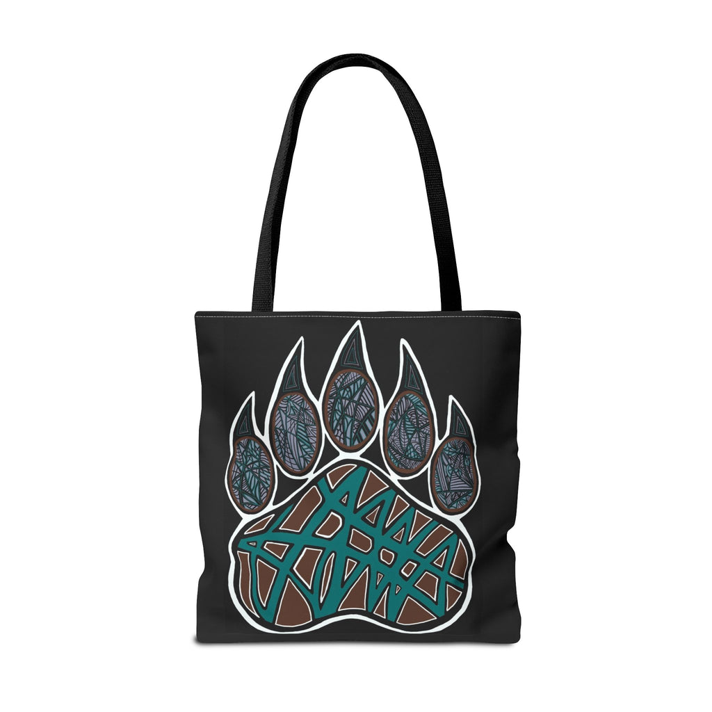 Bear Paw Abstract Art Tote Bag