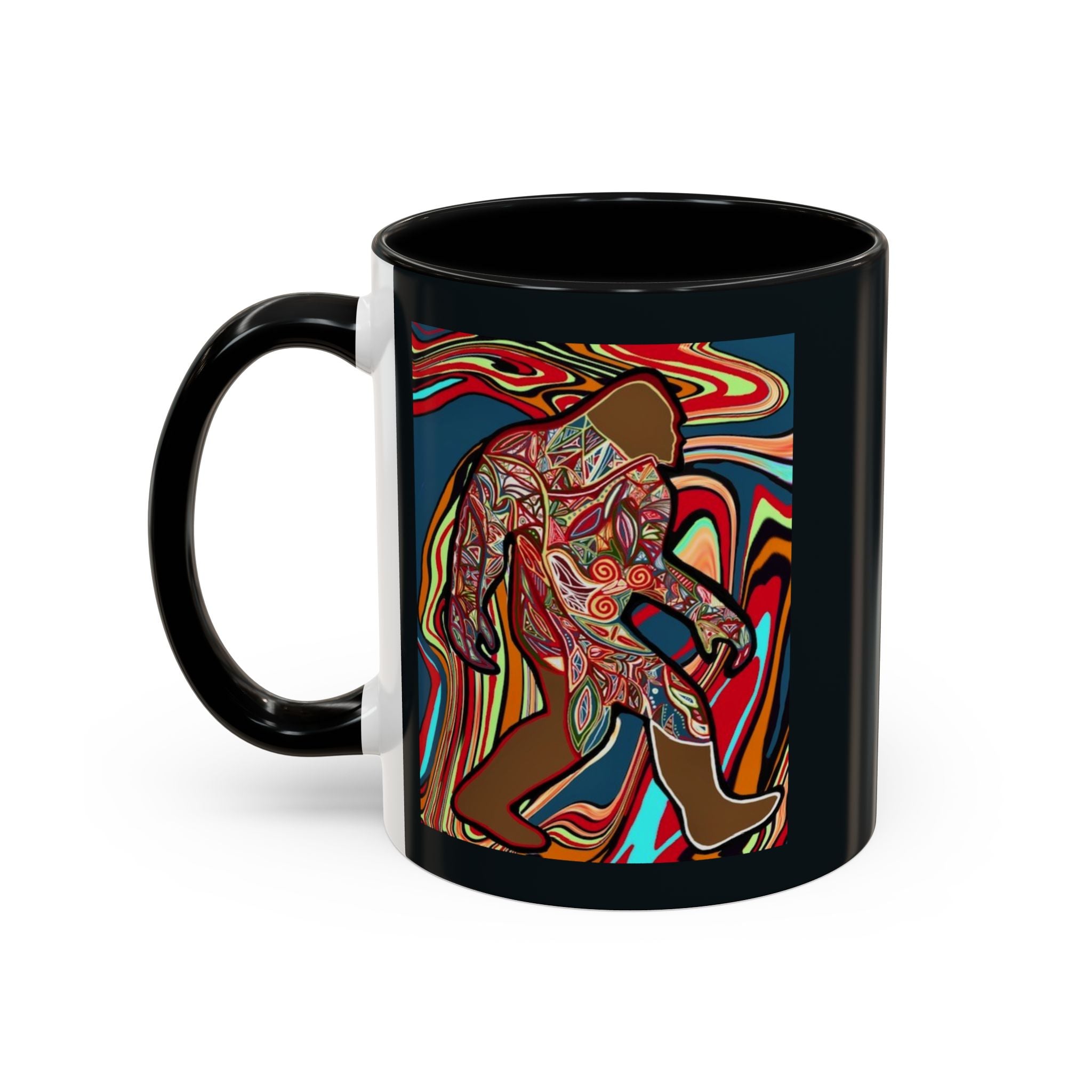 Colorful Bigfoot Accent Coffee Mug