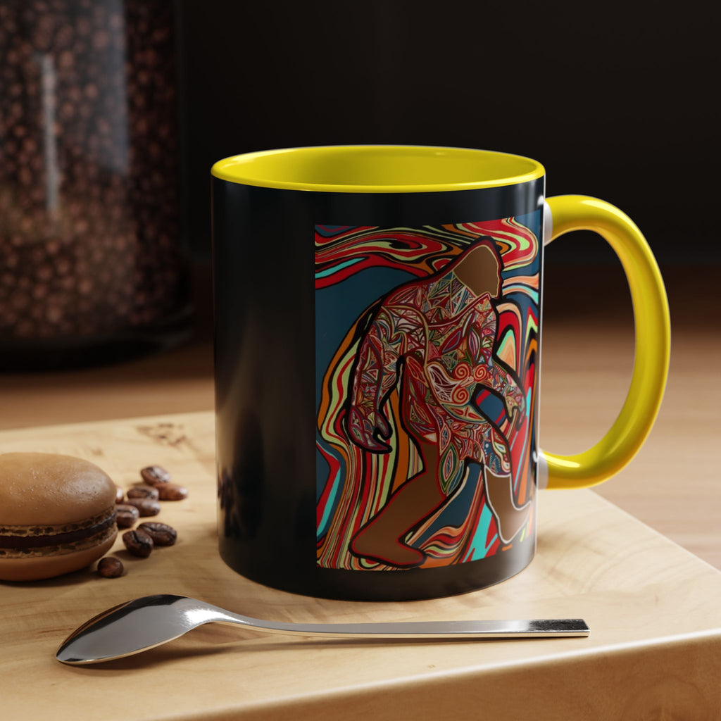 Colorful Bigfoot Accent Coffee Mug