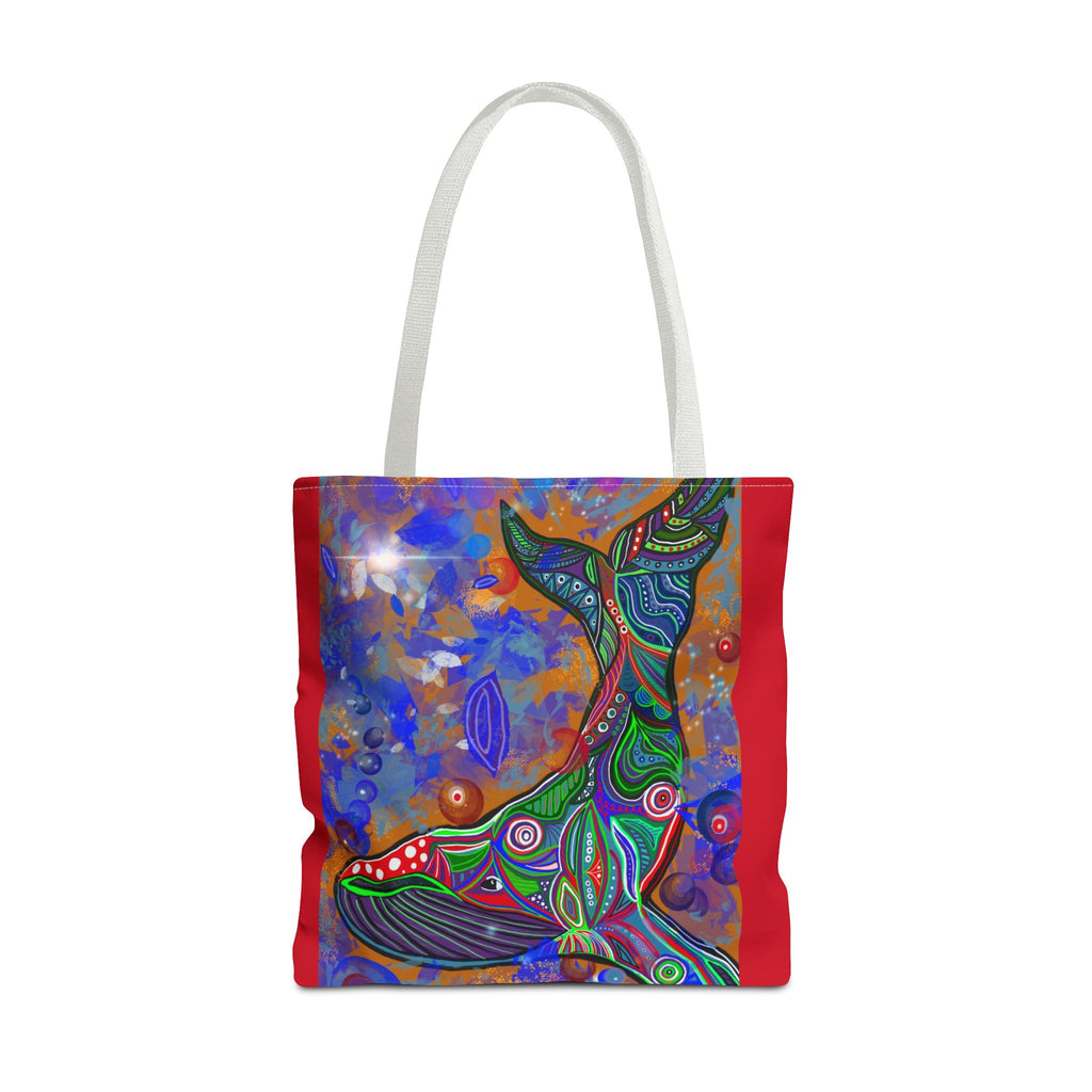 Colorful Whale Art Tote Bag - Eco-Friendly & Stylish Beach Accessory