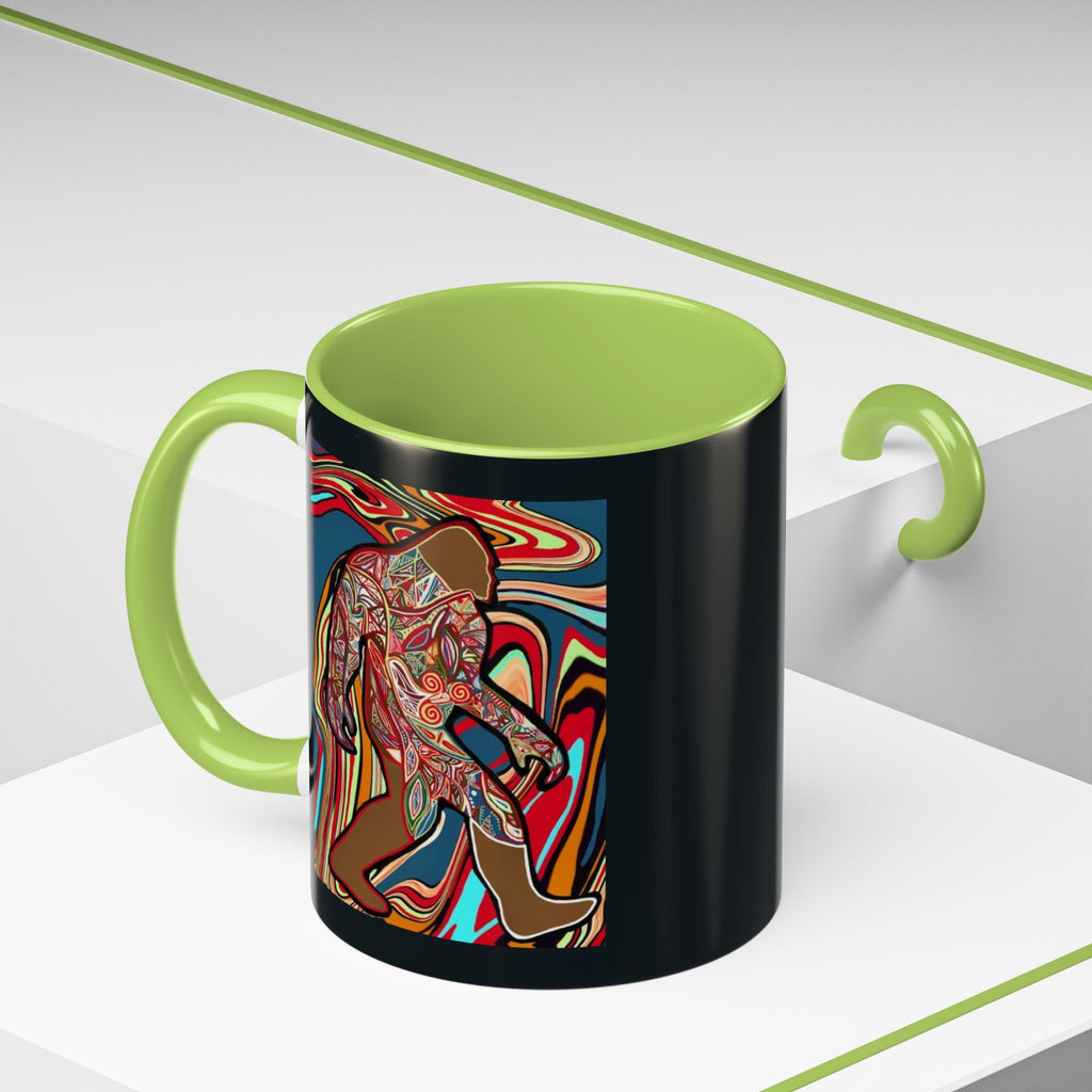 Colorful Bigfoot Accent Coffee Mug