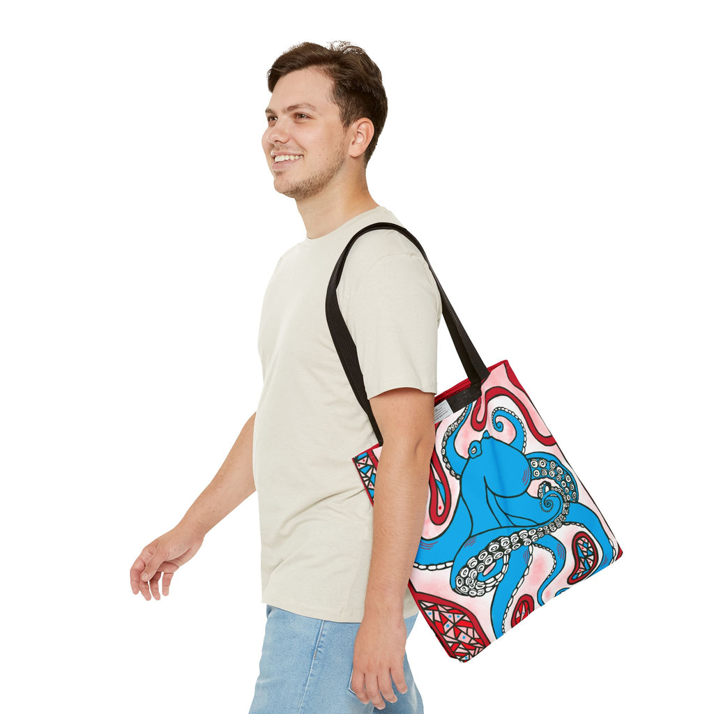 Colorful Octopus Tote Bag - Vibrant Art for Ocean Lovers