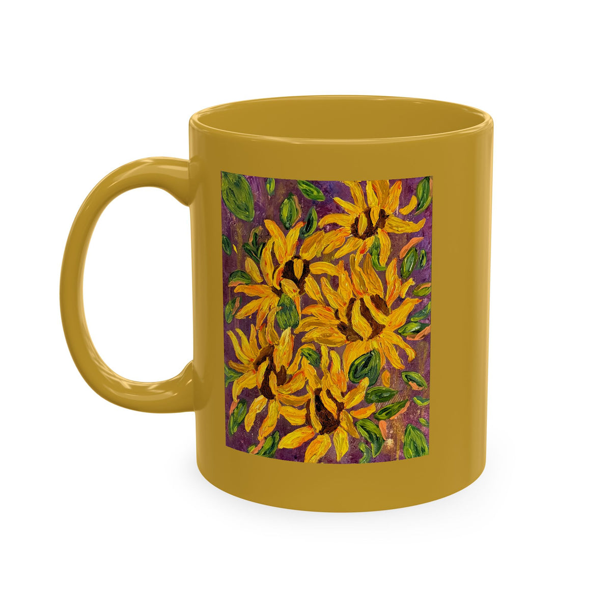 Sunflower Art Ceramic Mug