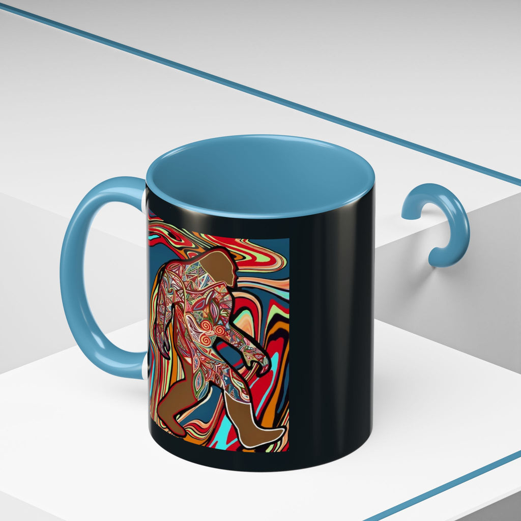 Colorful Bigfoot Accent Coffee Mug