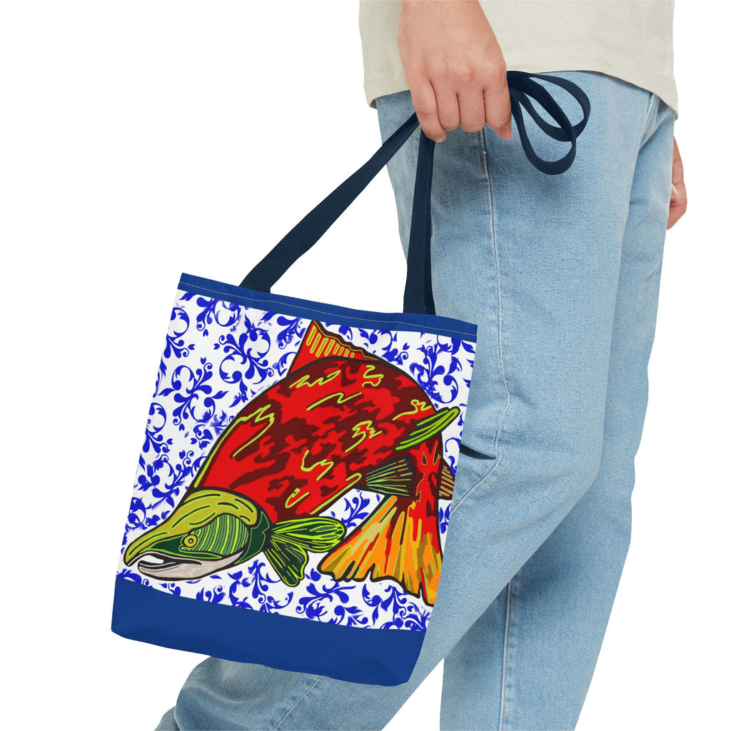 Vibrant Fish Design Tote Bag - Stylish & Functional Carryall