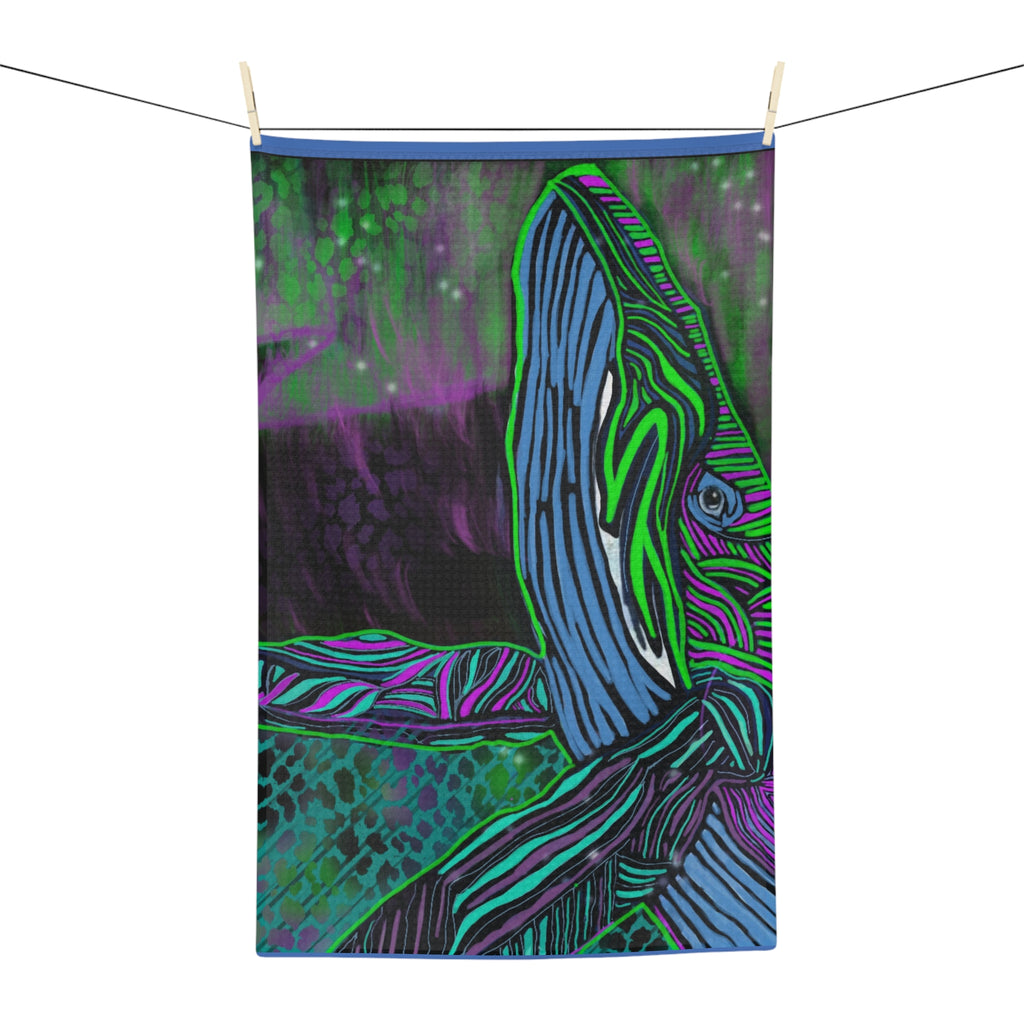 Humpback Whale Microfiber Tea Towel