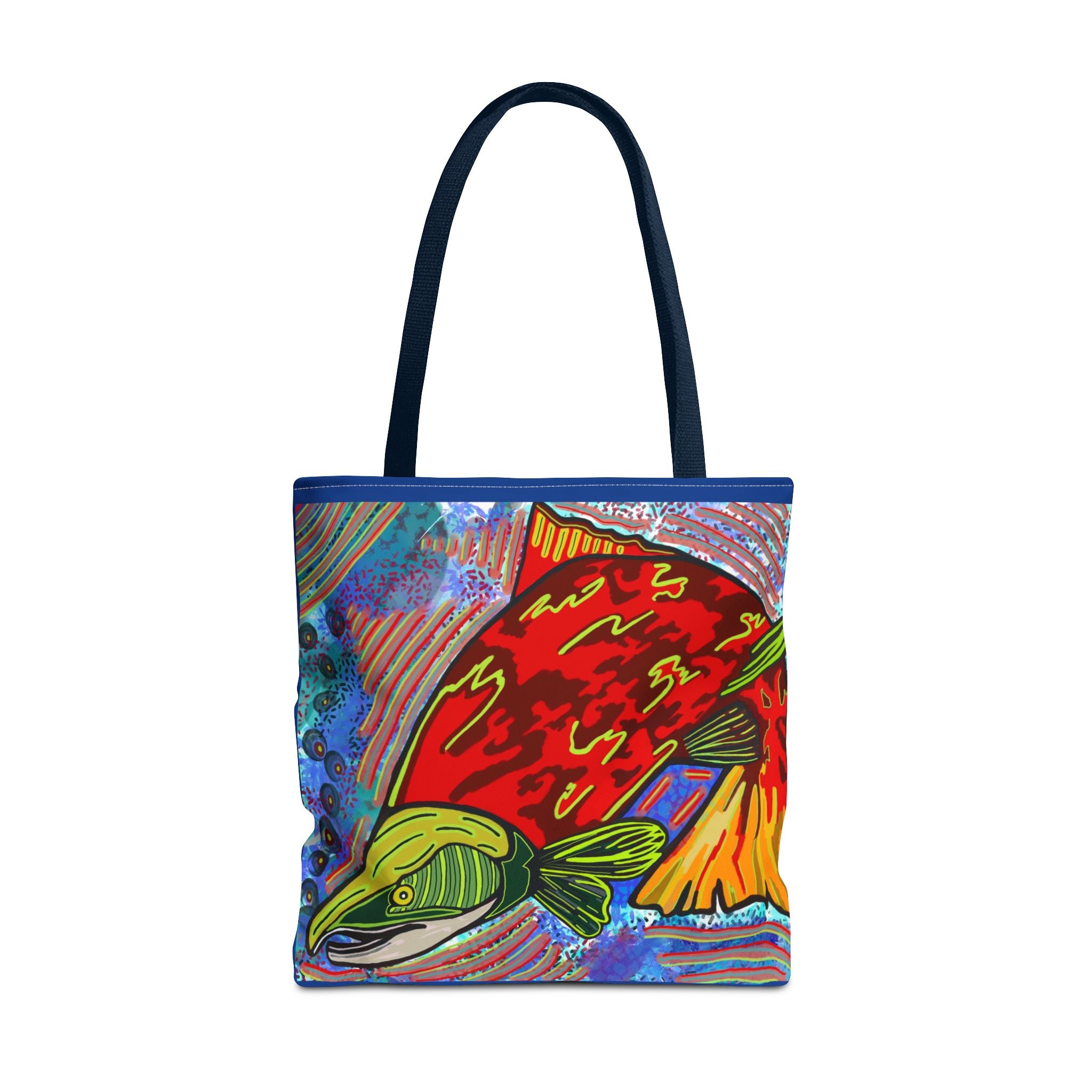 Colorful Fish Tote Bag - Vibrant Design for Beach Days & Eco-Friendly Shopping