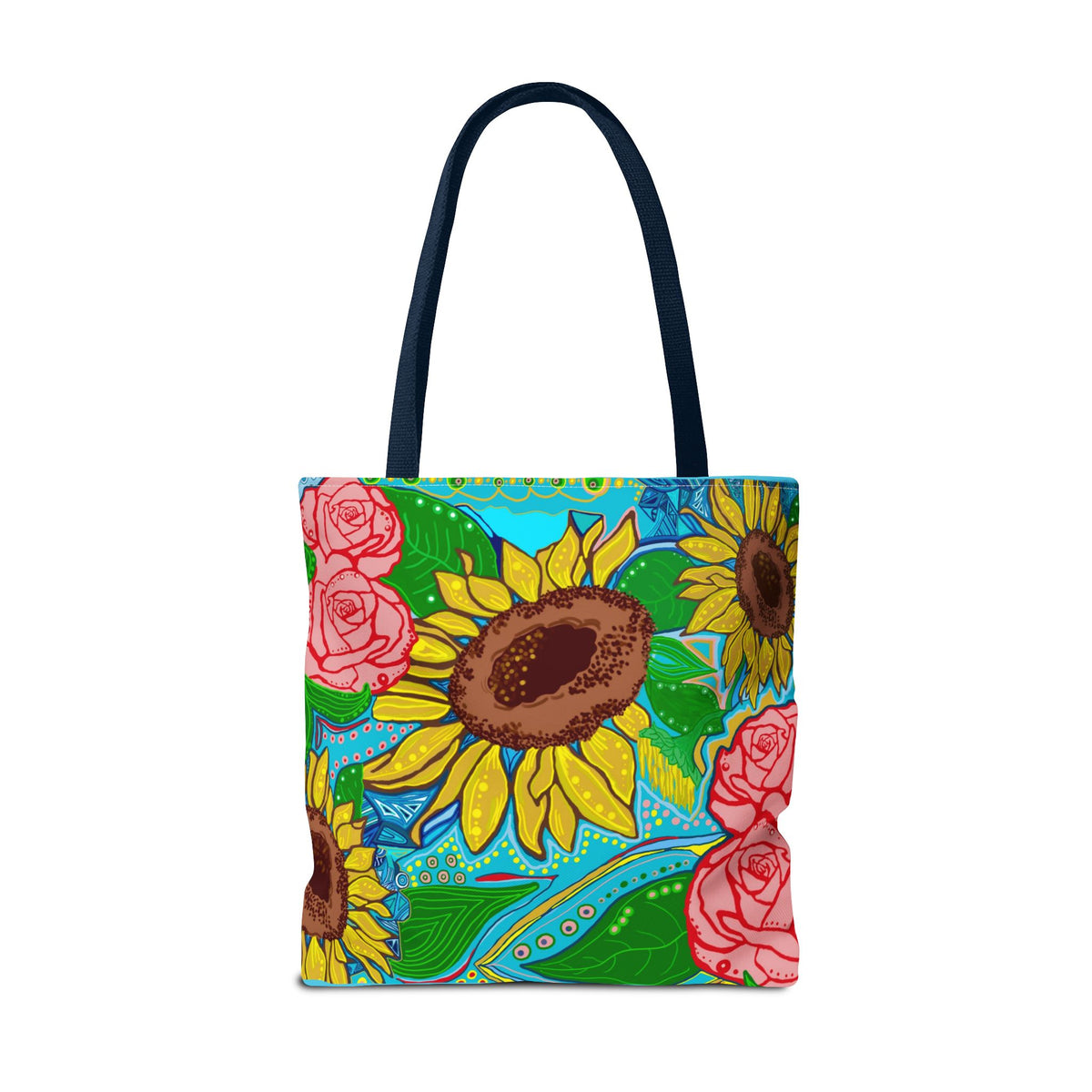Sunflower & Rose Tote Bag