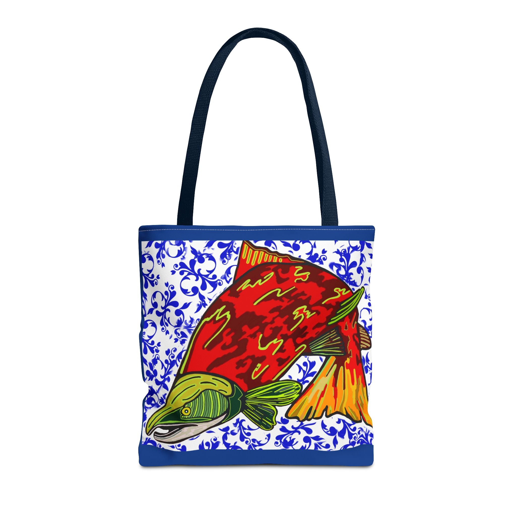 Vibrant Fish Design Tote Bag - Stylish & Functional Carryall
