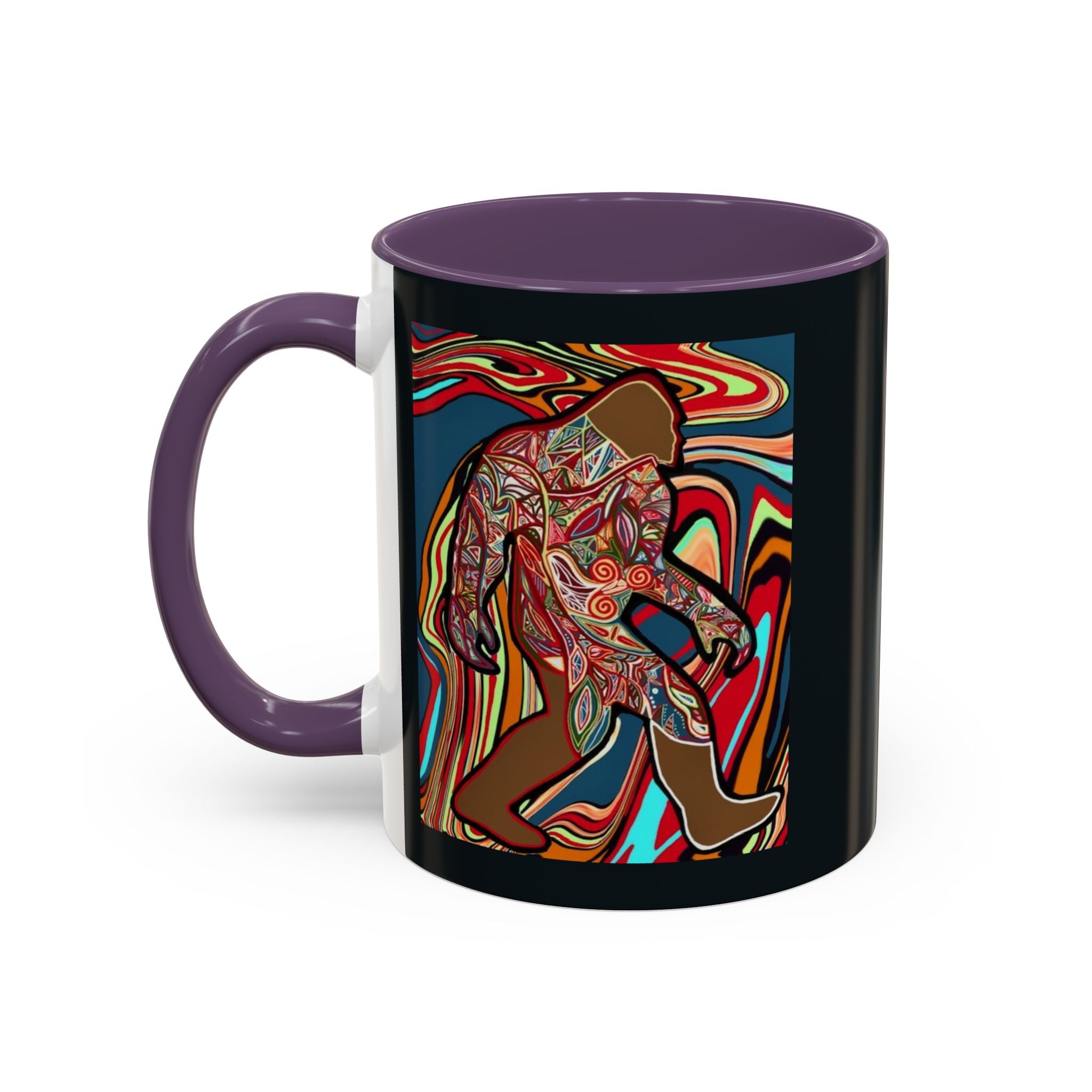 Colorful Bigfoot Accent Coffee Mug