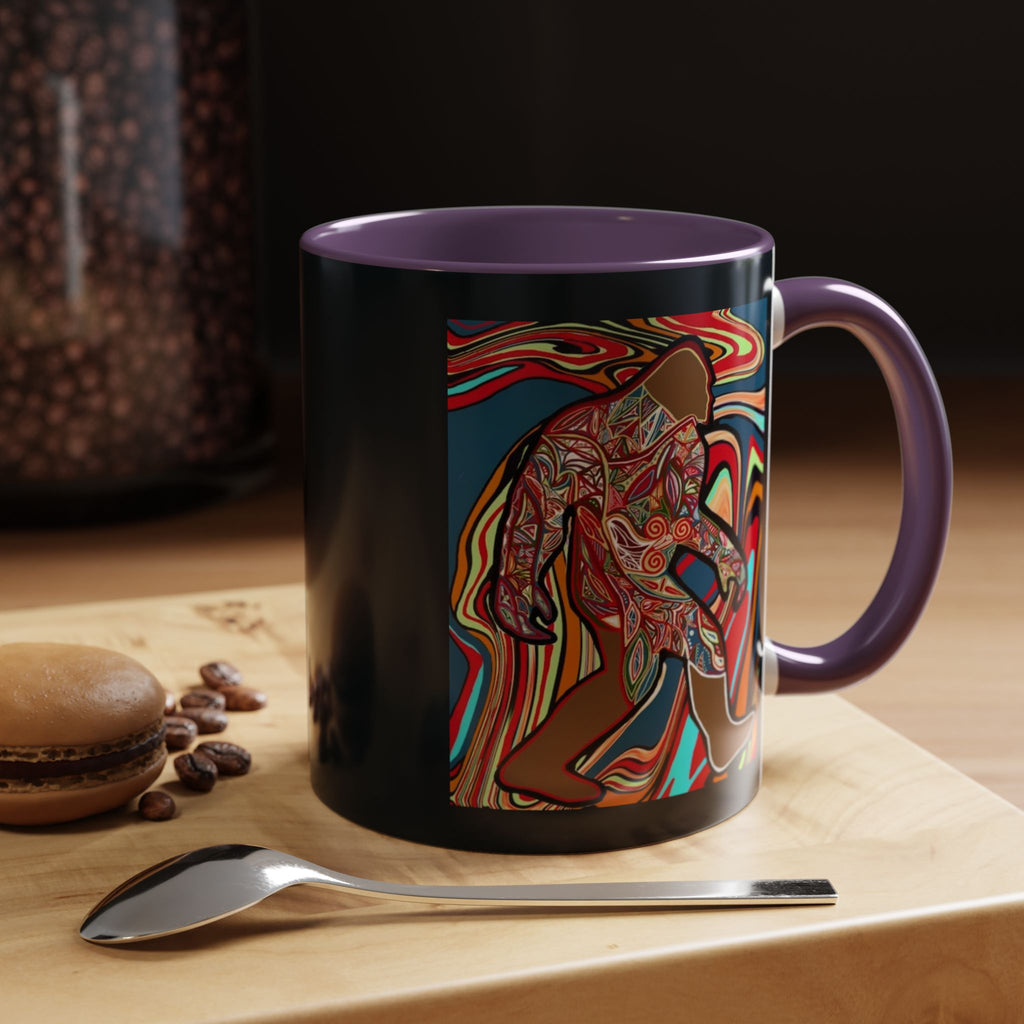 Colorful Bigfoot Accent Coffee Mug