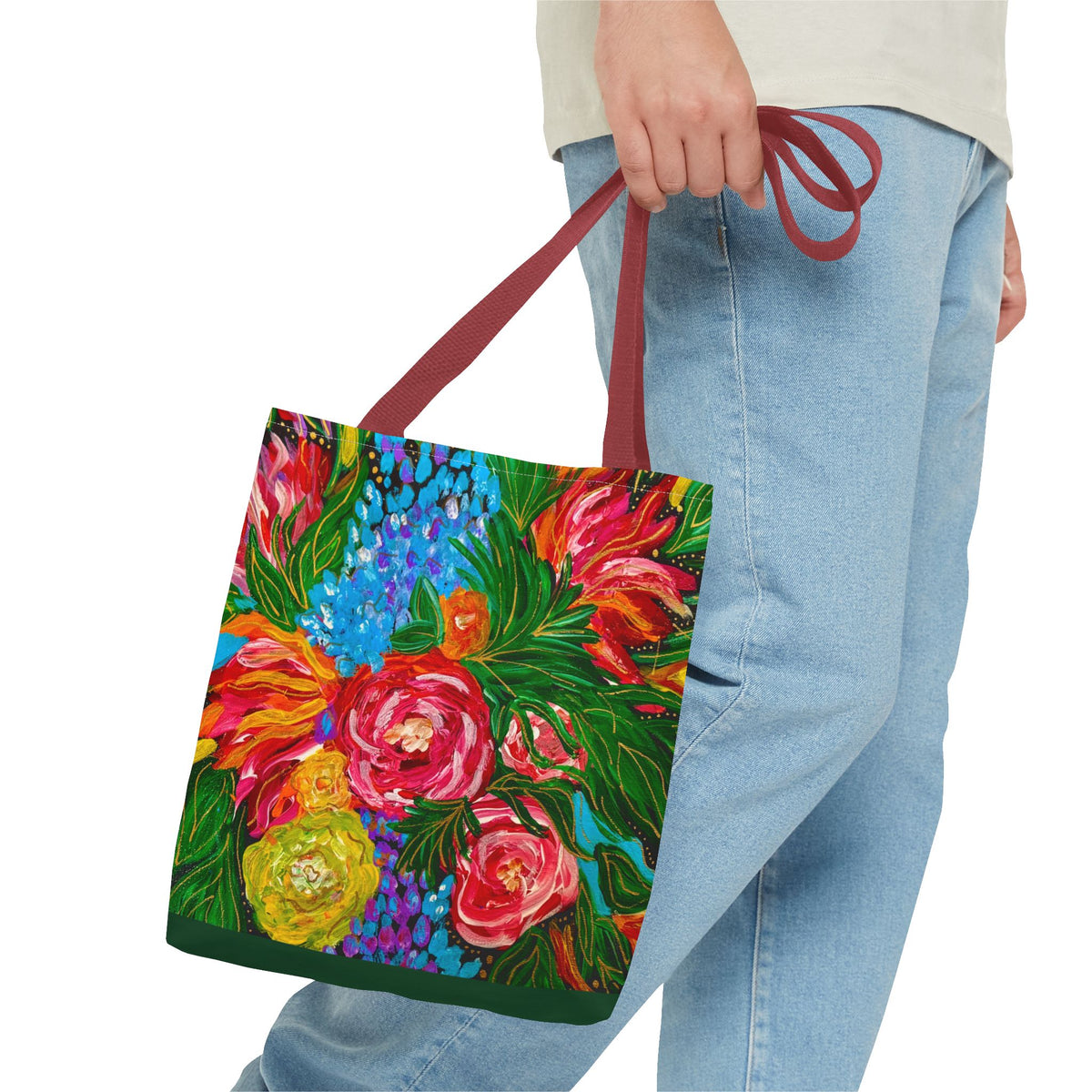 Vibrant Floral Tote Bag
