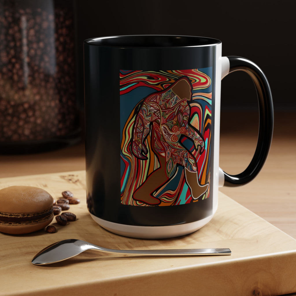 Colorful Bigfoot Accent Coffee Mug