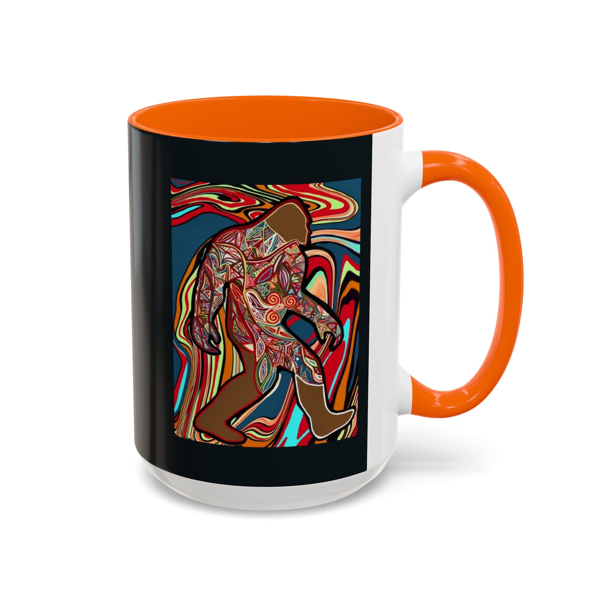 Colorful Bigfoot Accent Coffee Mug