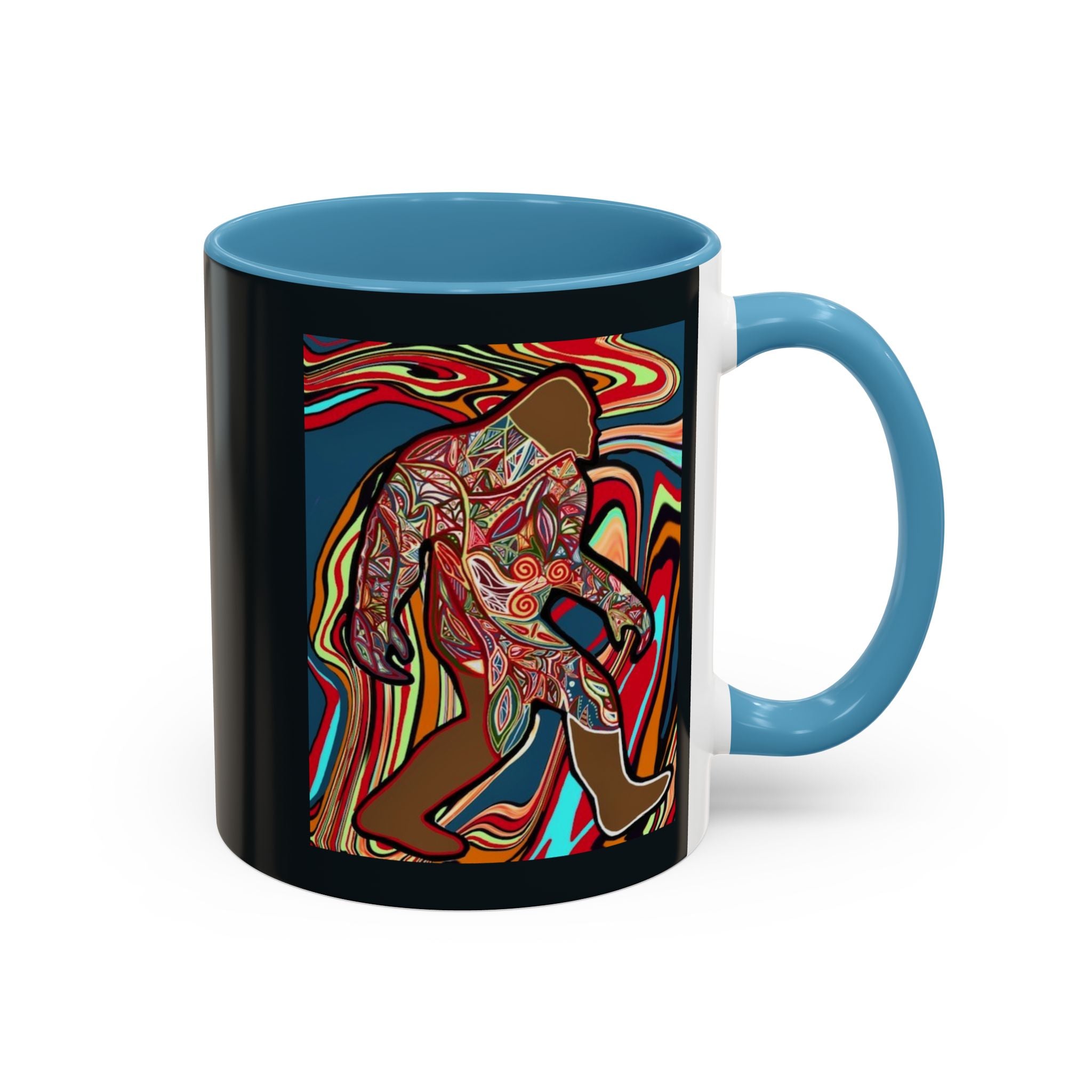 Colorful Bigfoot Accent Coffee Mug