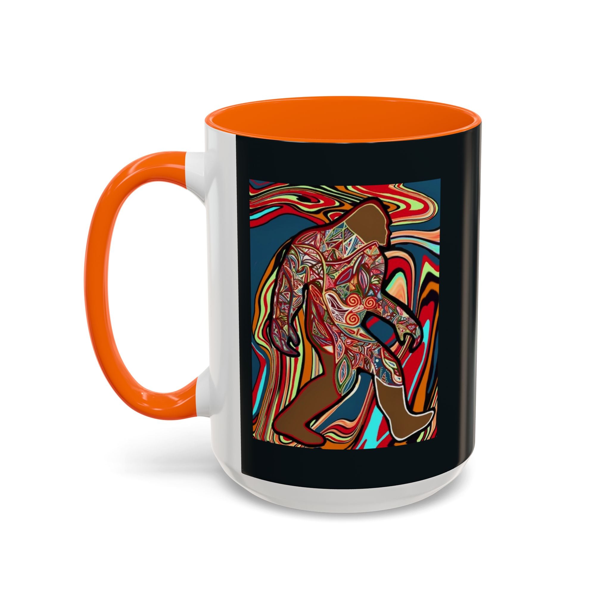 Colorful Bigfoot Accent Coffee Mug