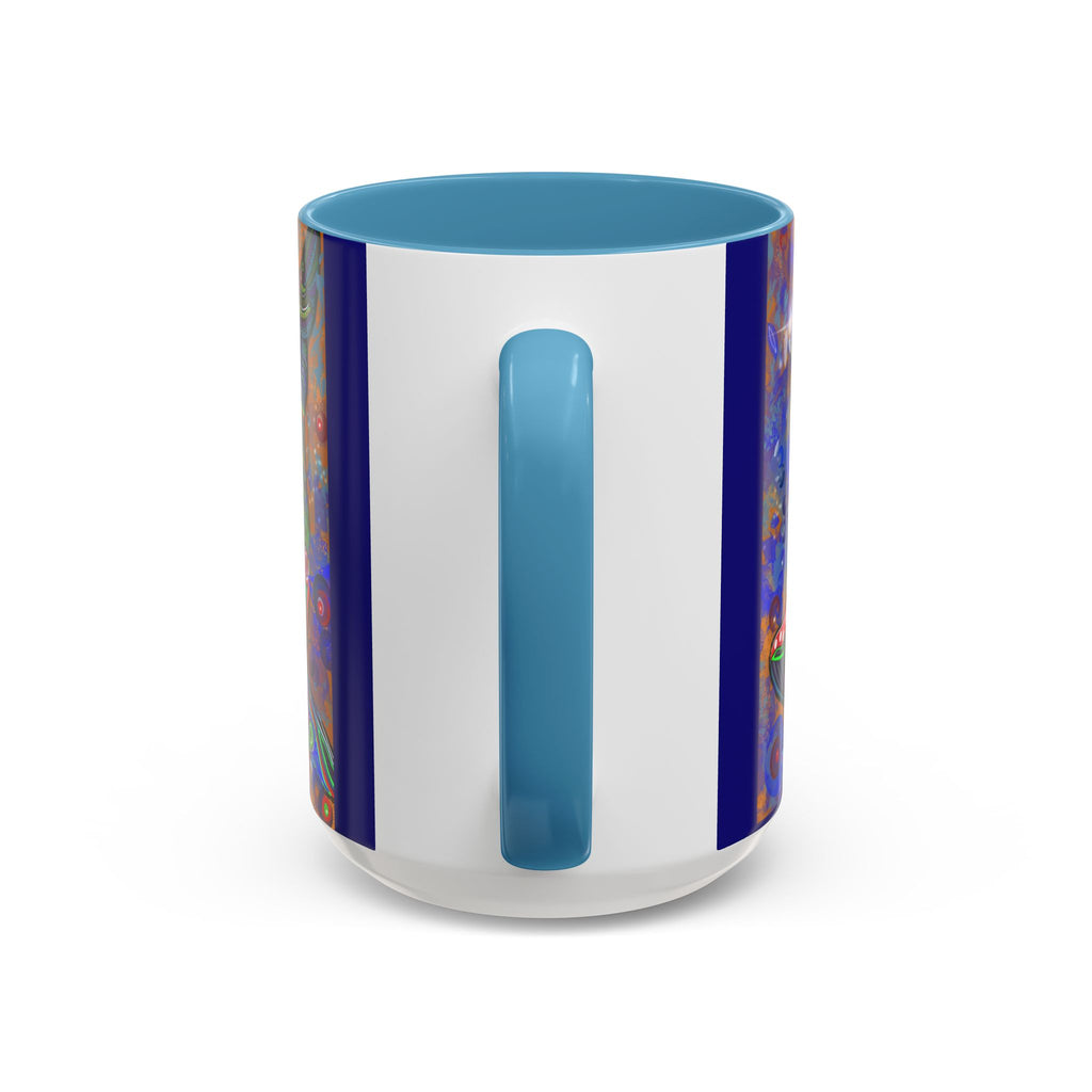 Colorful Whale Accent Coffee Mug