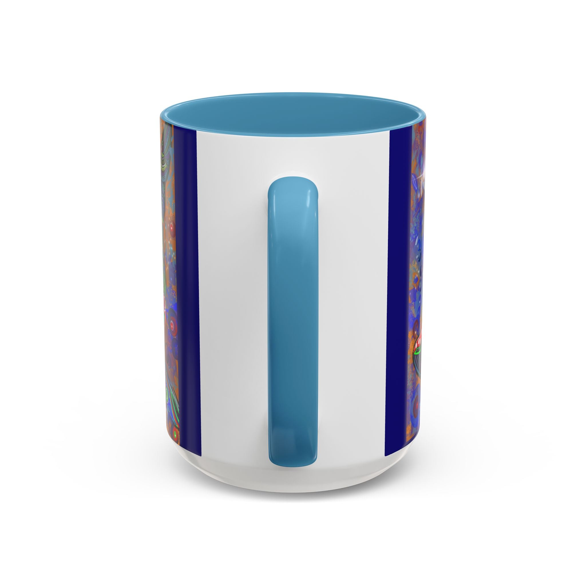 Colorful Whale Accent Coffee Mug