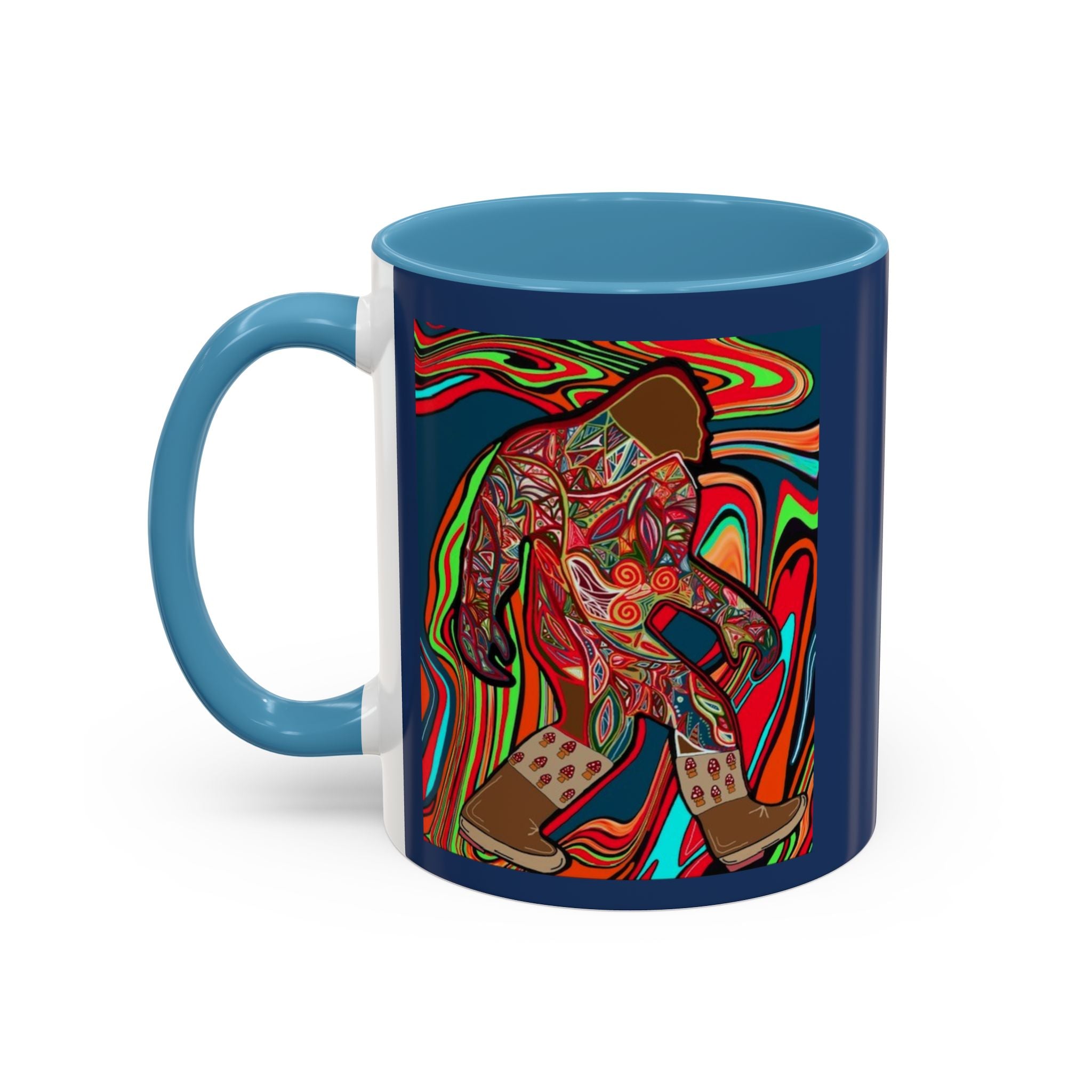 Bigfoot Wearing Mushroom Boots Coffee Mug