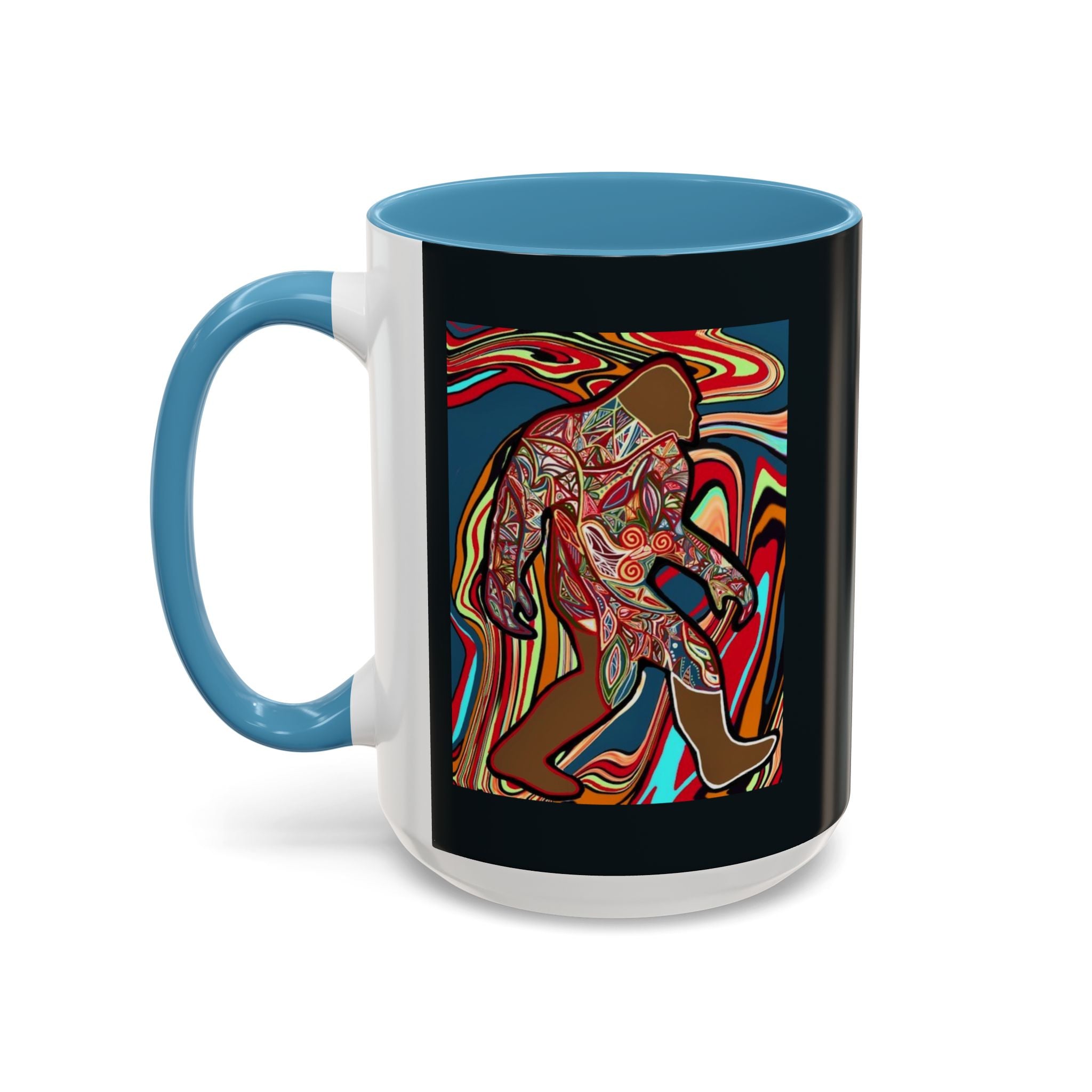 Colorful Bigfoot Accent Coffee Mug