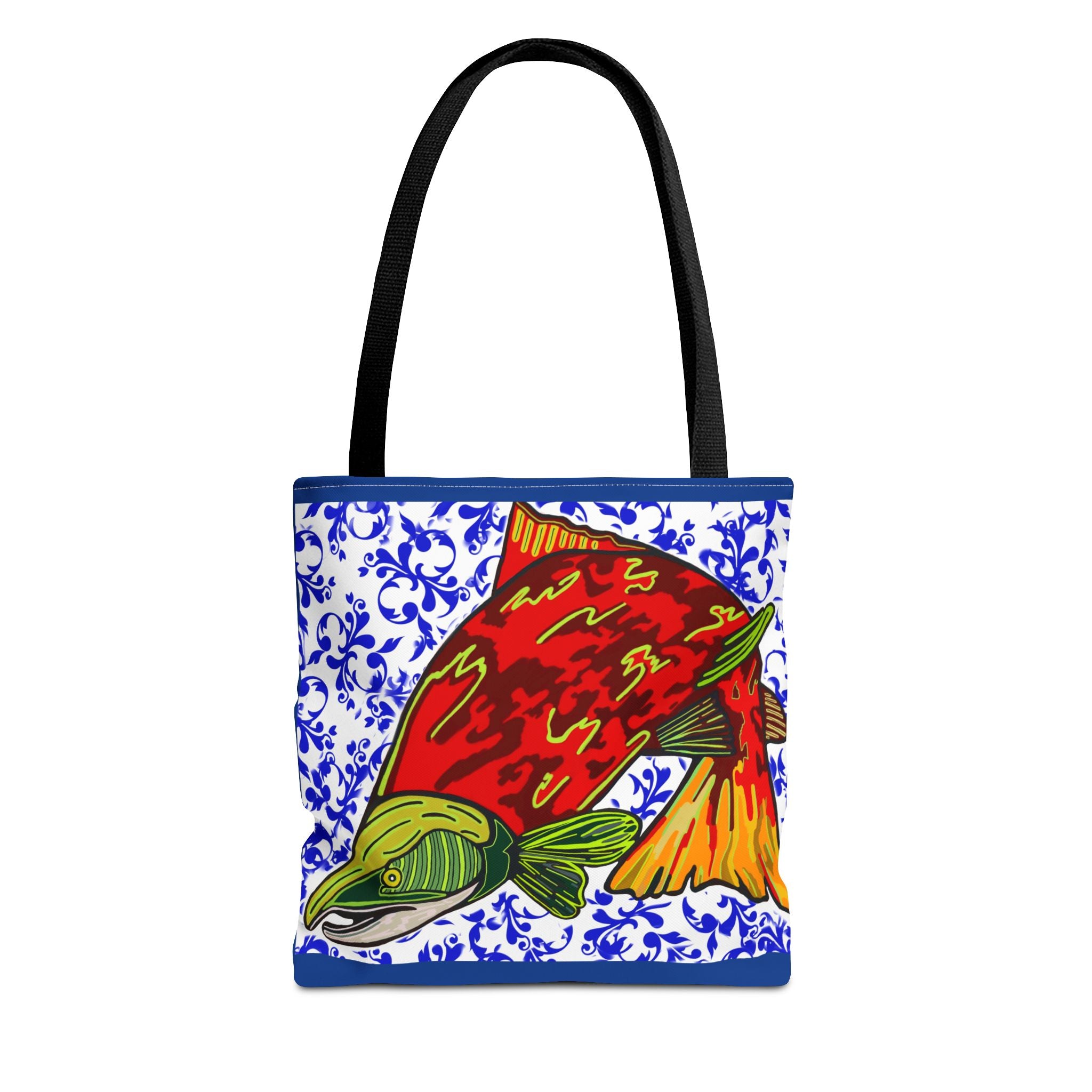 Vibrant Fish Design Tote Bag - Stylish & Functional Carryall