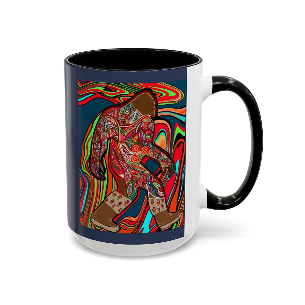 Bigfoot Wearing Mushroom Boots Coffee Mug