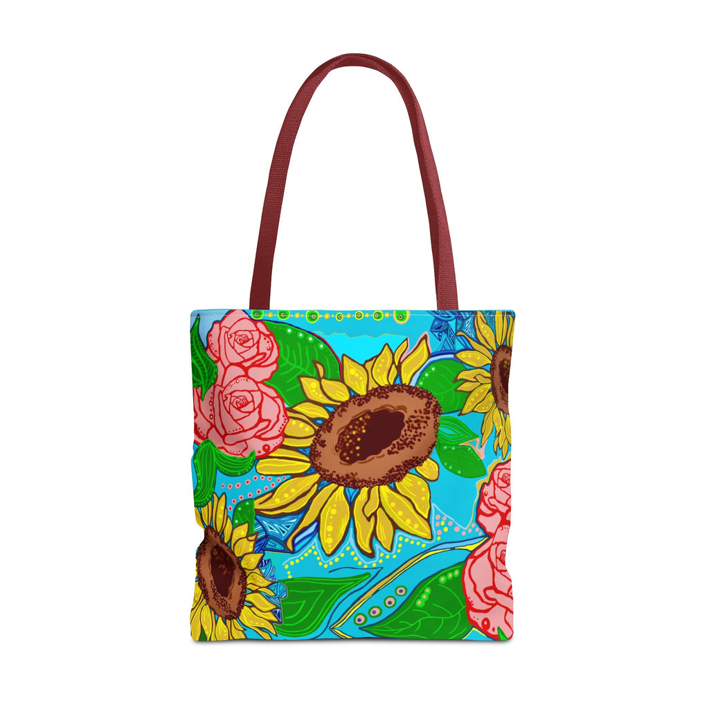Sunflower & Rose Tote Bag