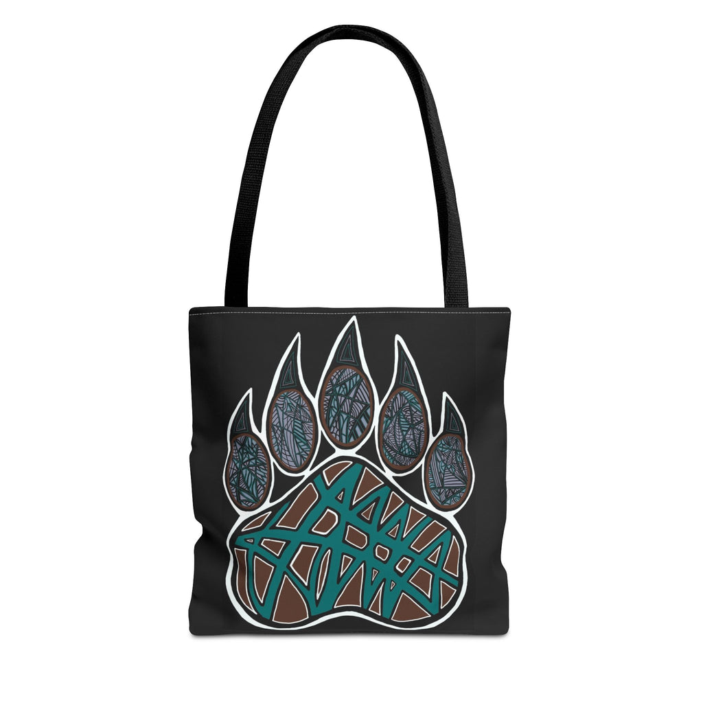 Bear Paw Abstract Art Tote Bag