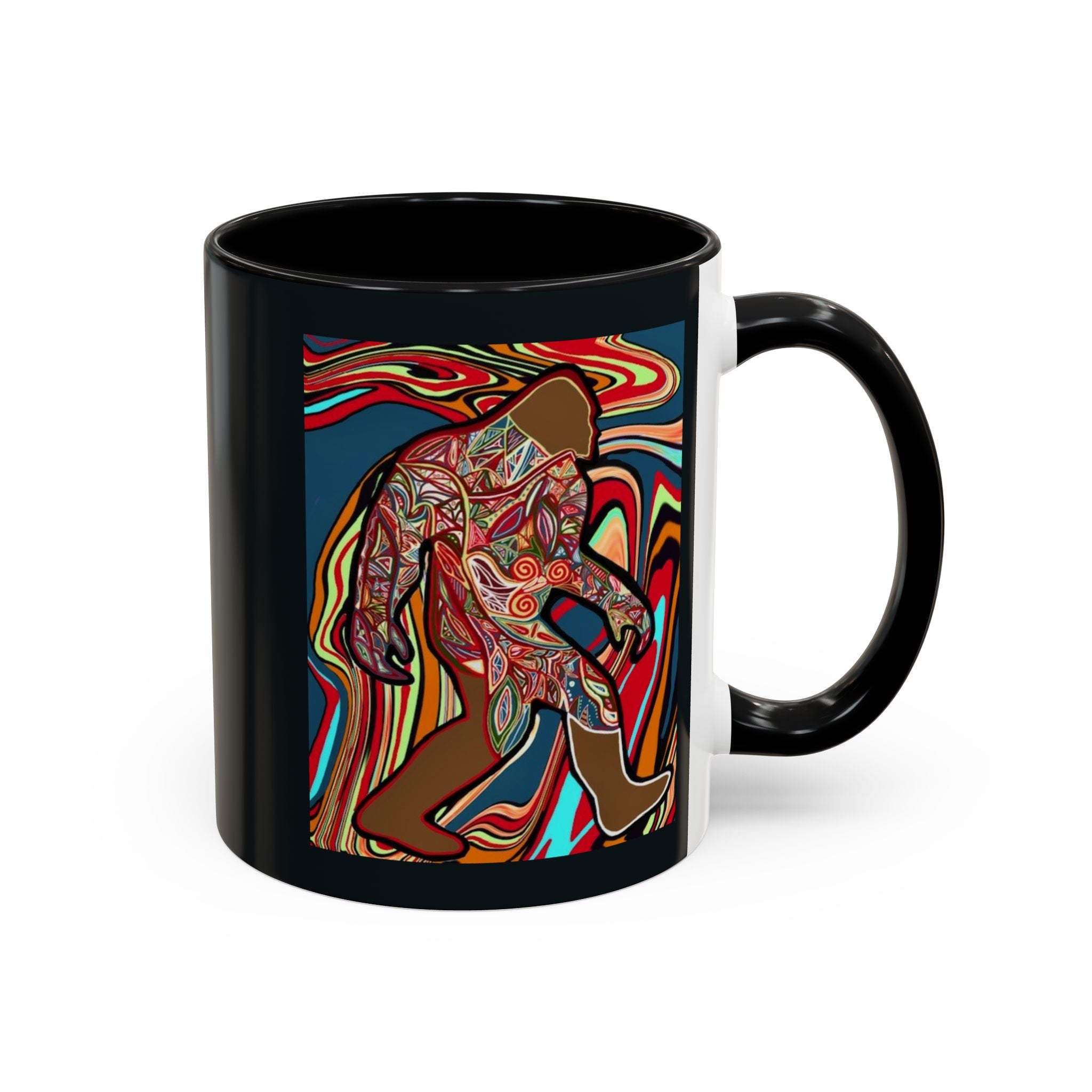 Colorful Bigfoot Accent Coffee Mug