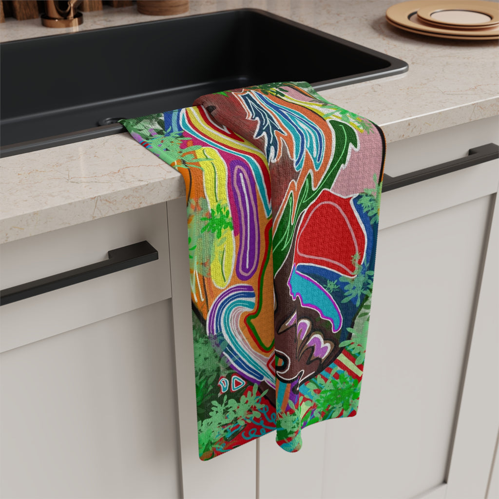 Colorful Bear Microfiber Tea Towel