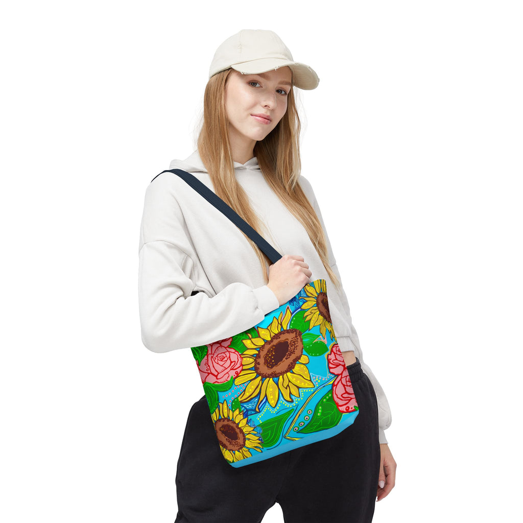 Sunflower & Rose Tote Bag