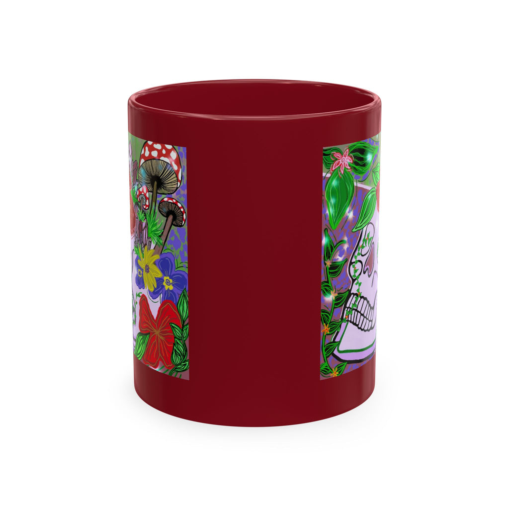 — Colorful Floral Day of the Dead Coffee Cup