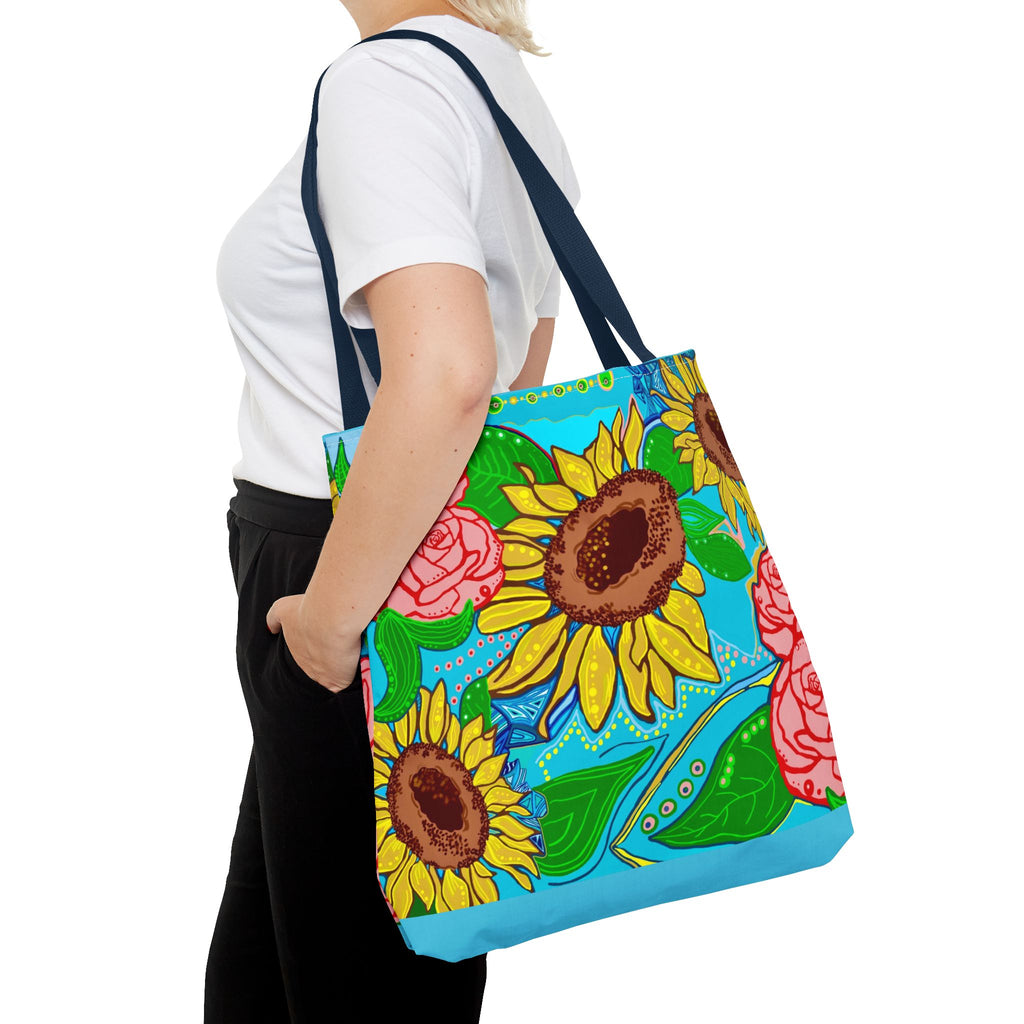 Sunflower & Rose Tote Bag