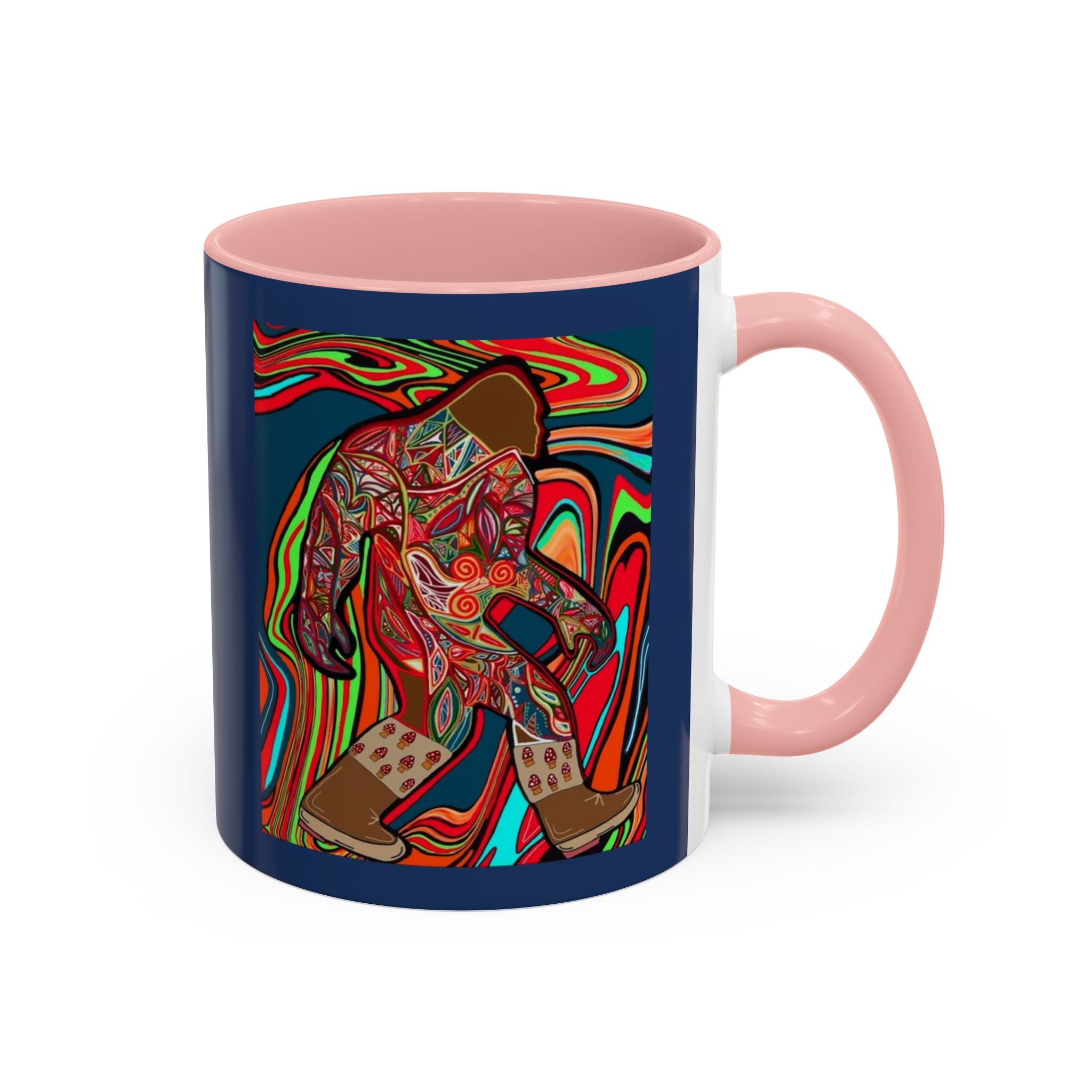 Bigfoot Wearing Mushroom Boots Coffee Mug