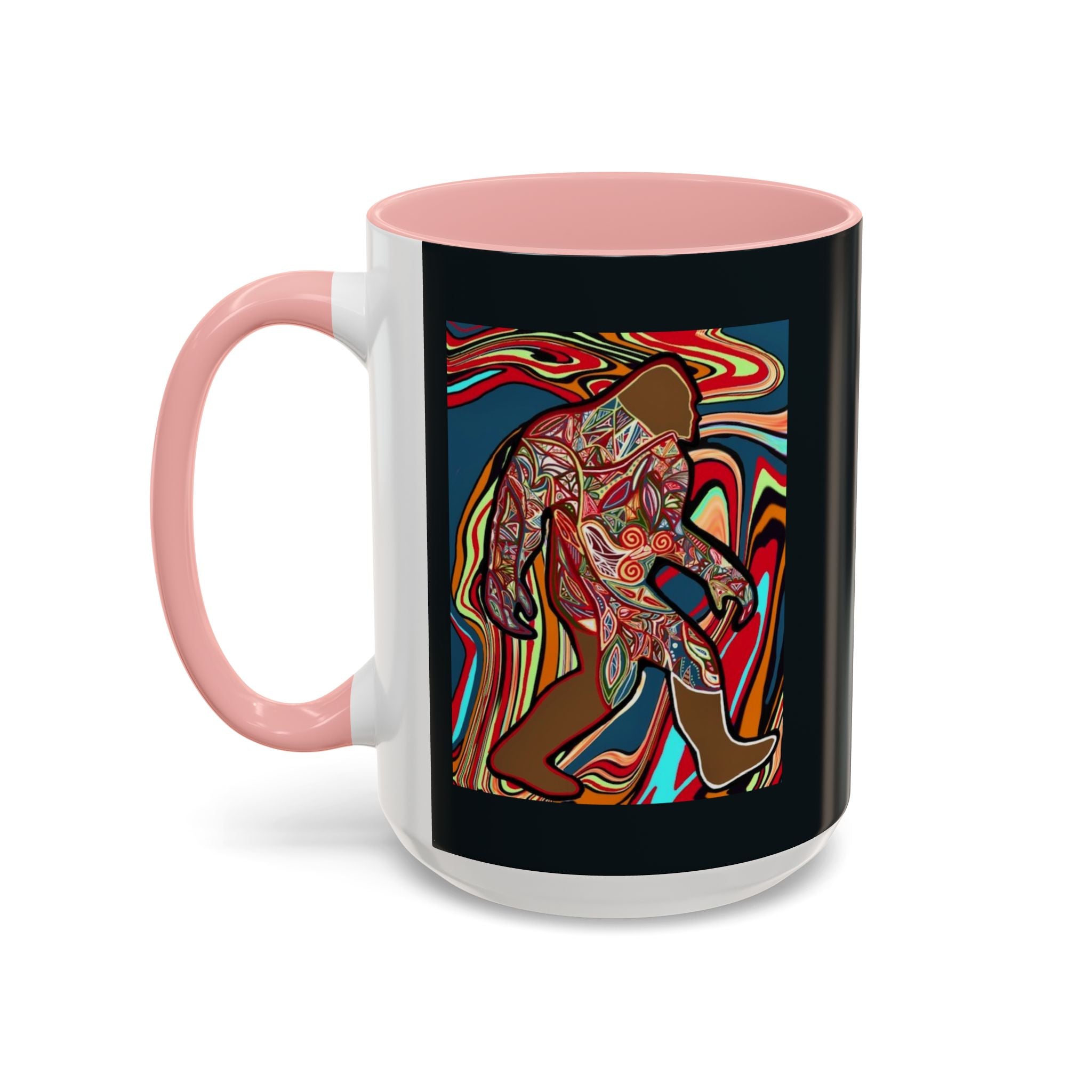Colorful Bigfoot Accent Coffee Mug