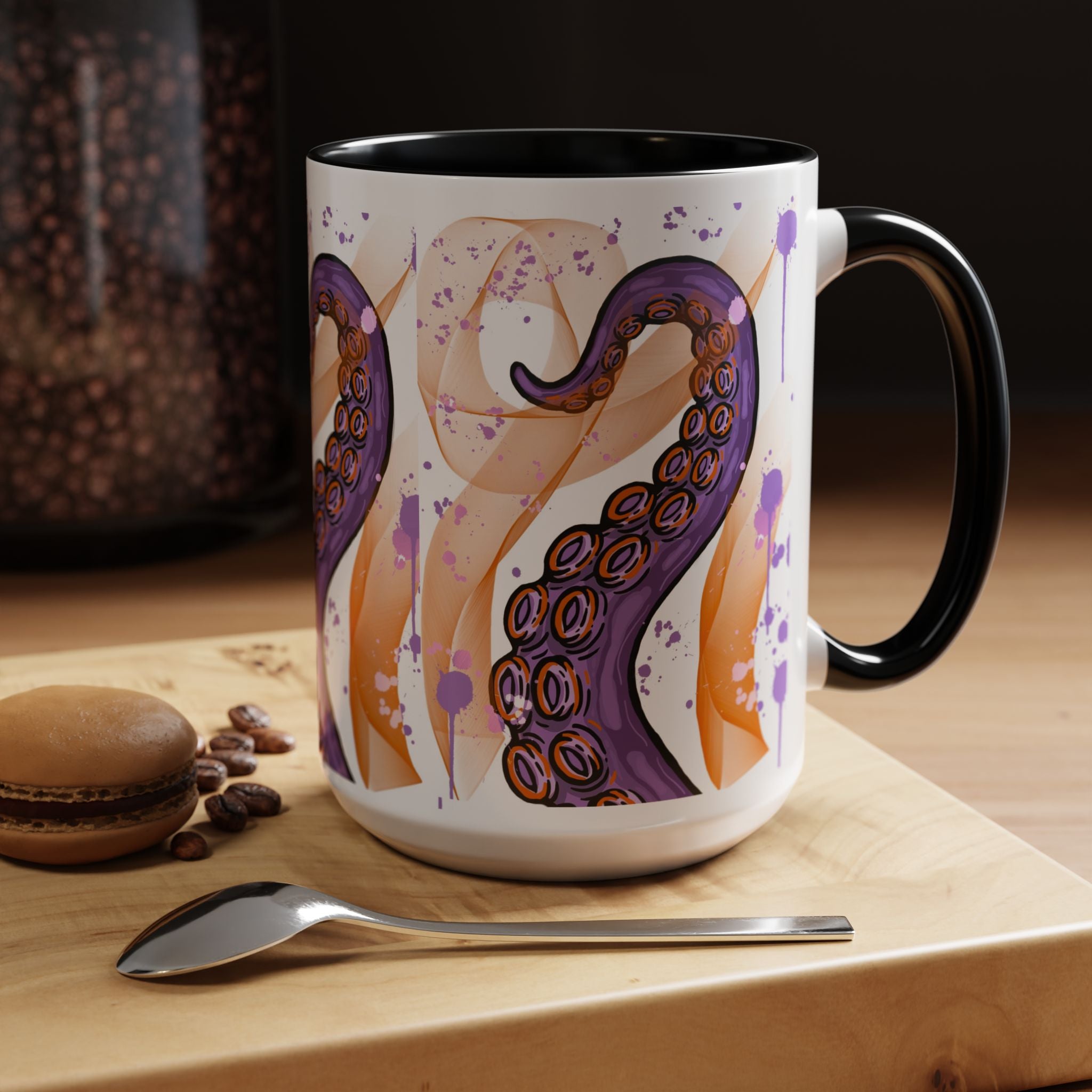 Octopus Tentacle Accent Coffee Mug