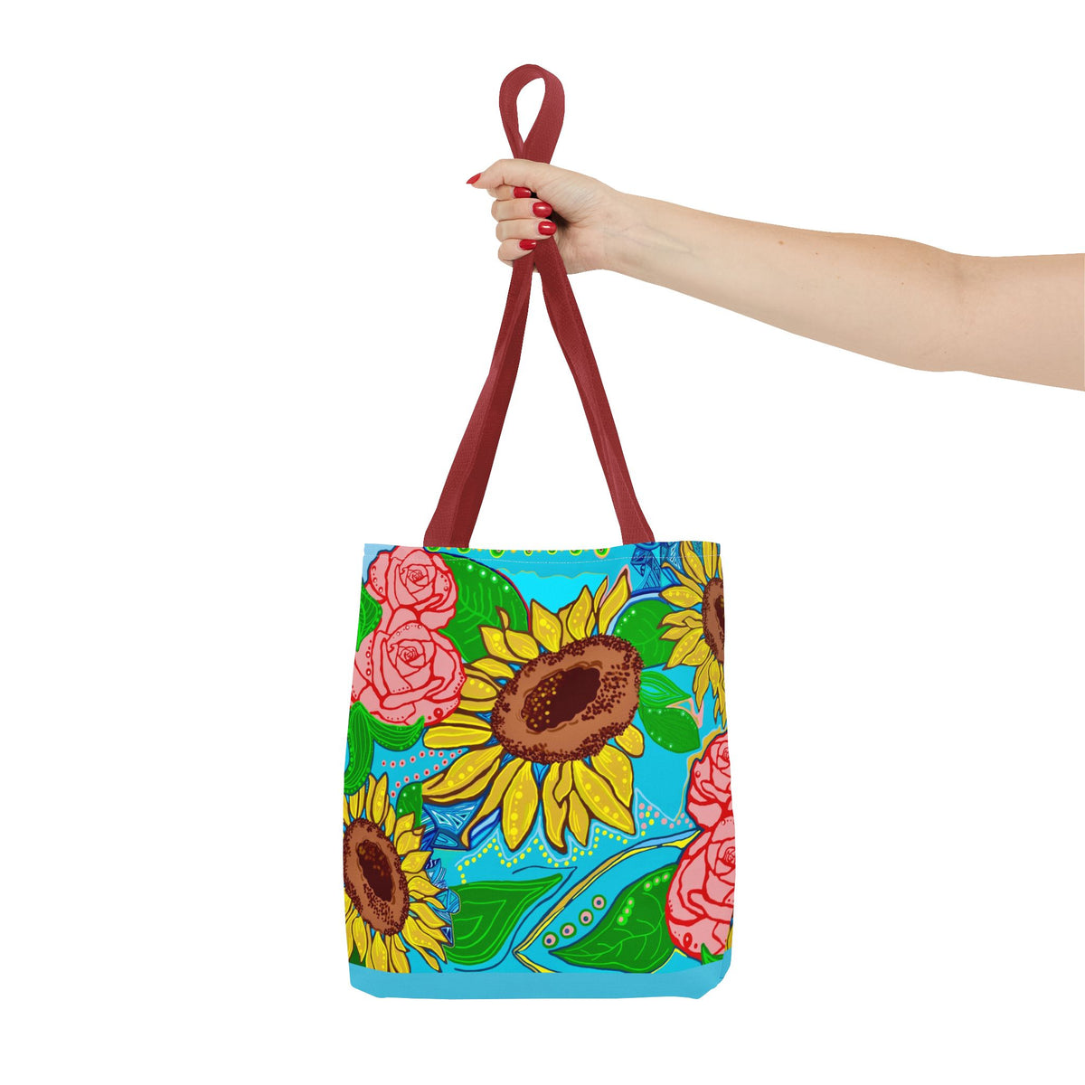 Sunflower & Rose Tote Bag